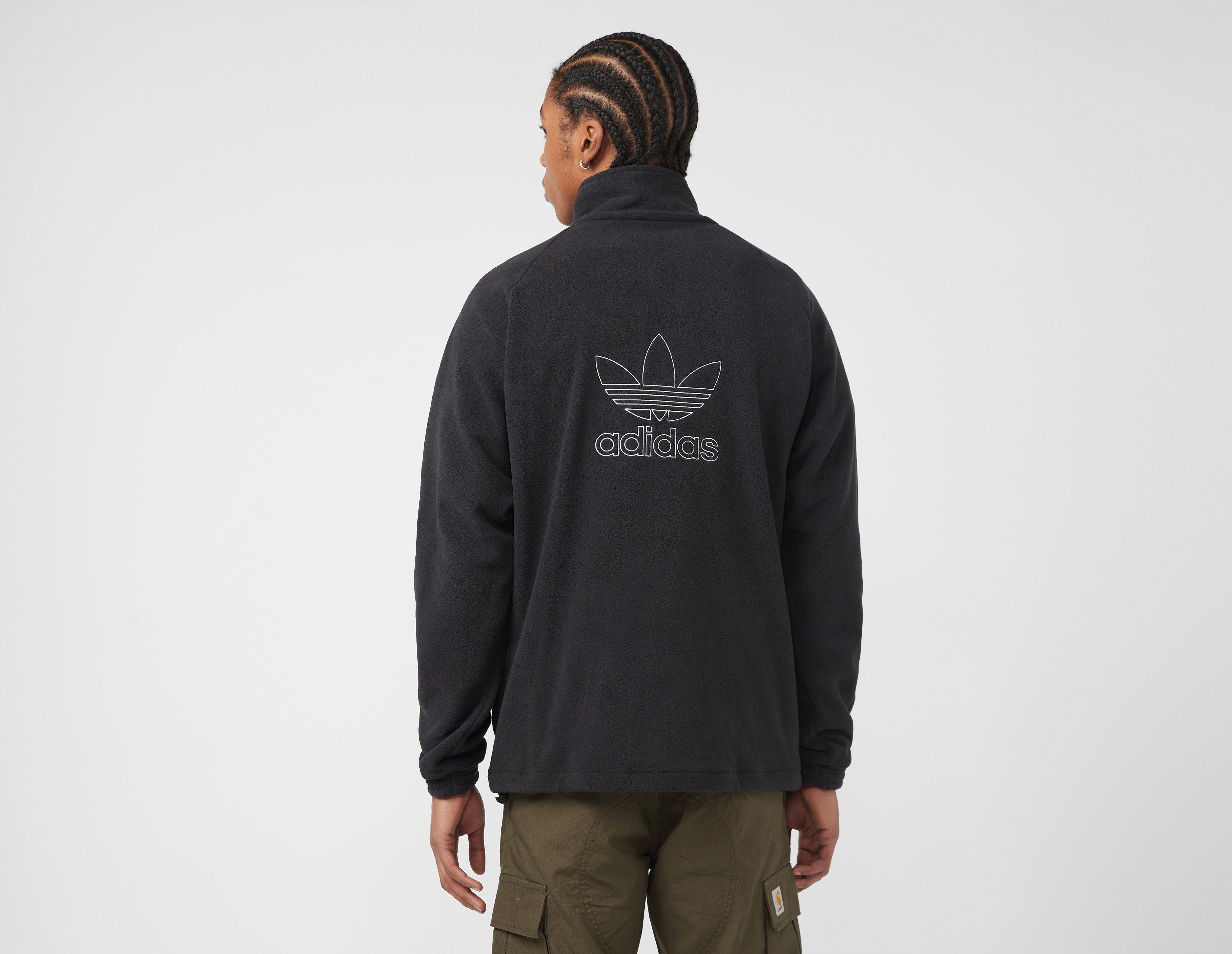 adidas Originals Trefoil 1/2 Zip Fleece in Black for Men Lyst UK