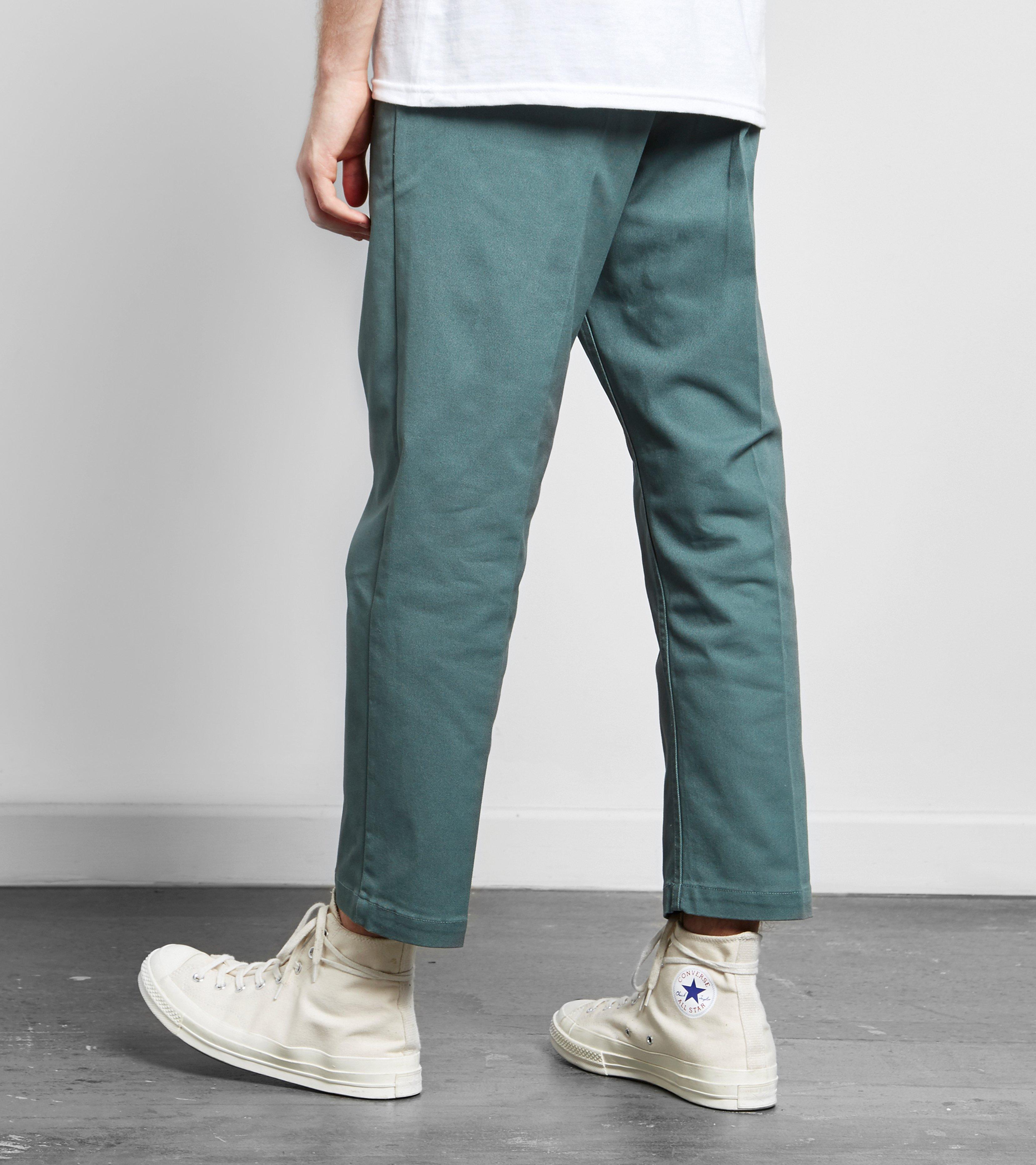 Lyst - Obey Straggler Flood Pants in Green for Men