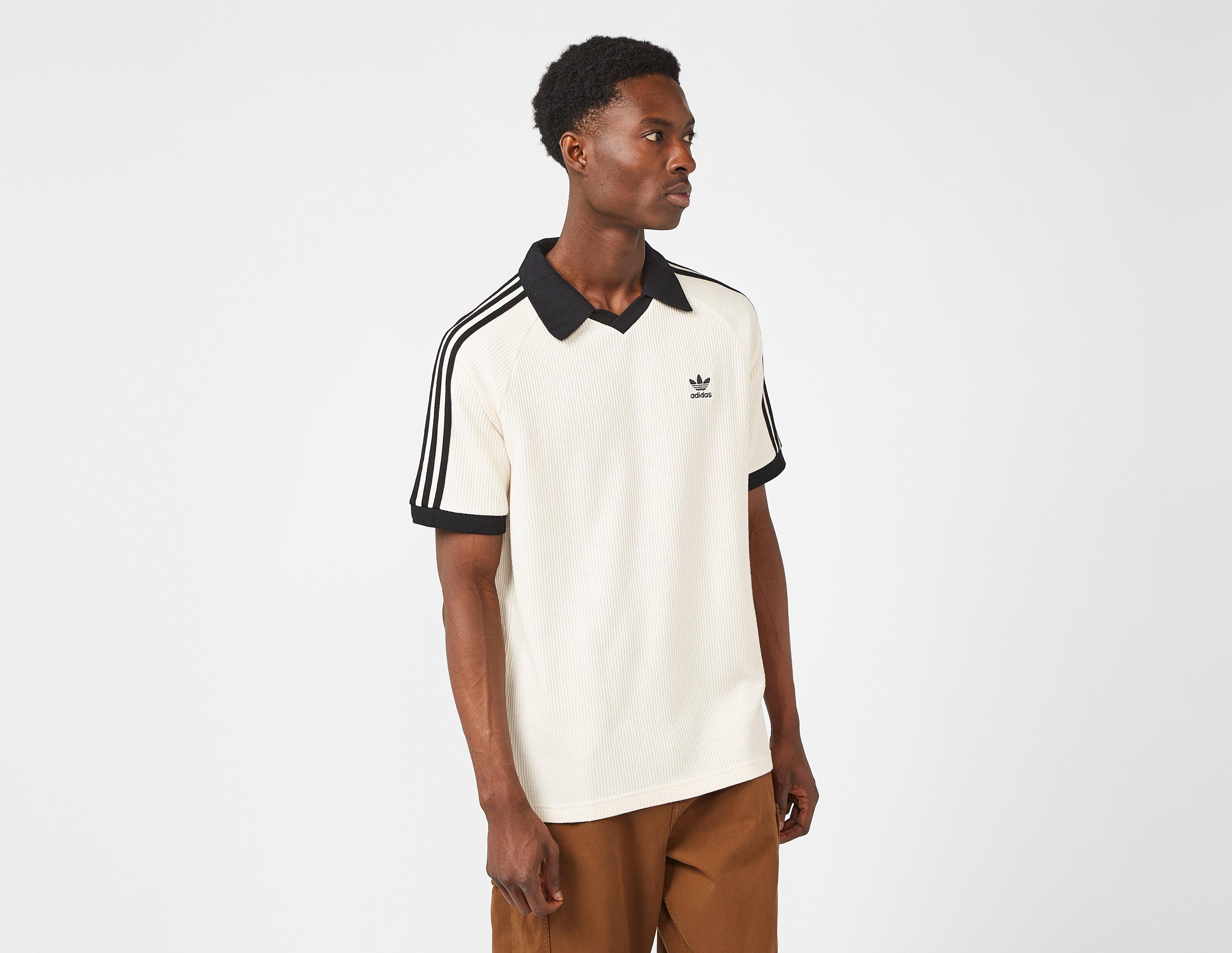 adidas Originals Adicolor Classics Waffle Polo Shirt in Black for Men