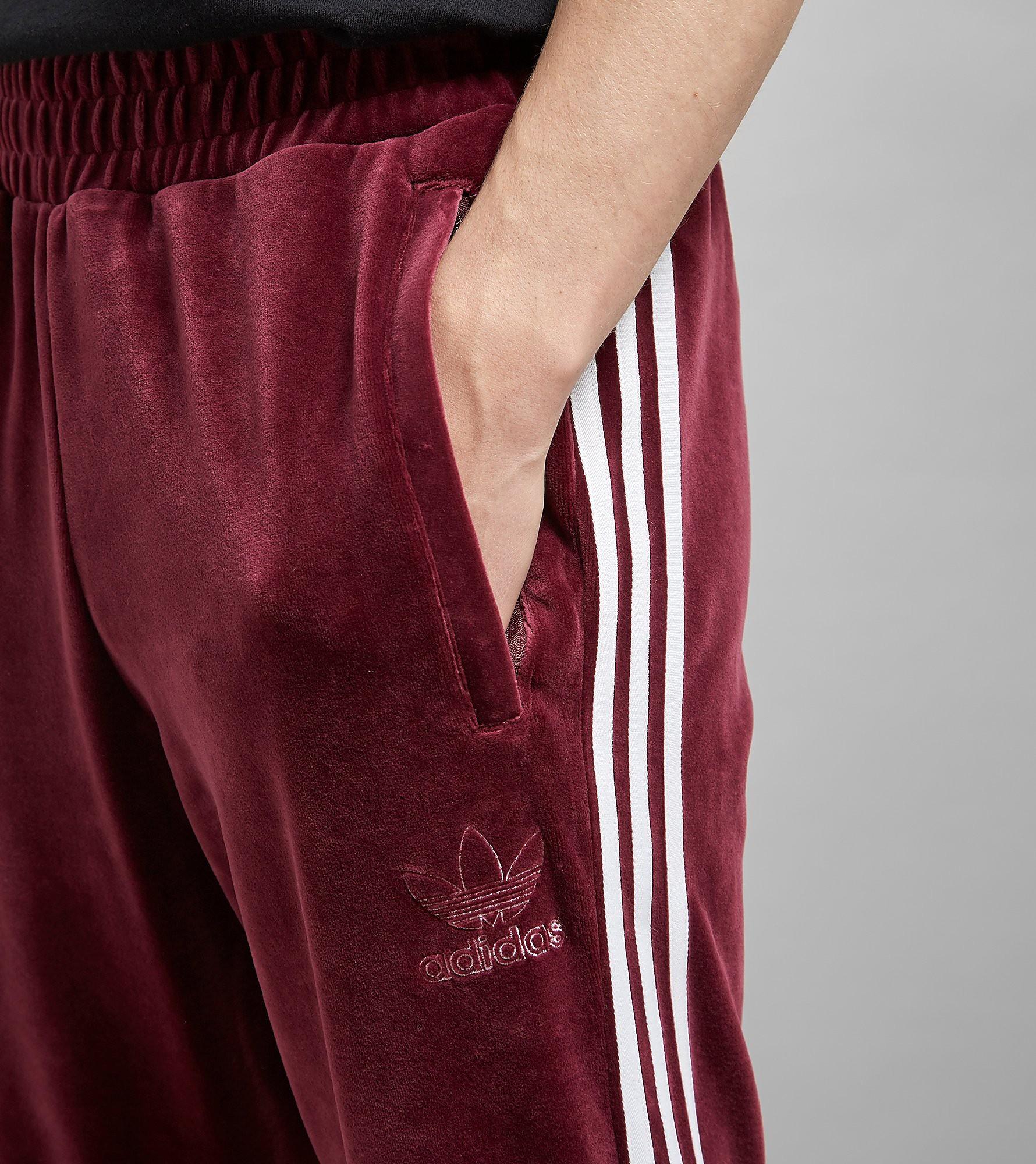 adidas Originals Velour Track Pants in Rot für Herren | Lyst DE
