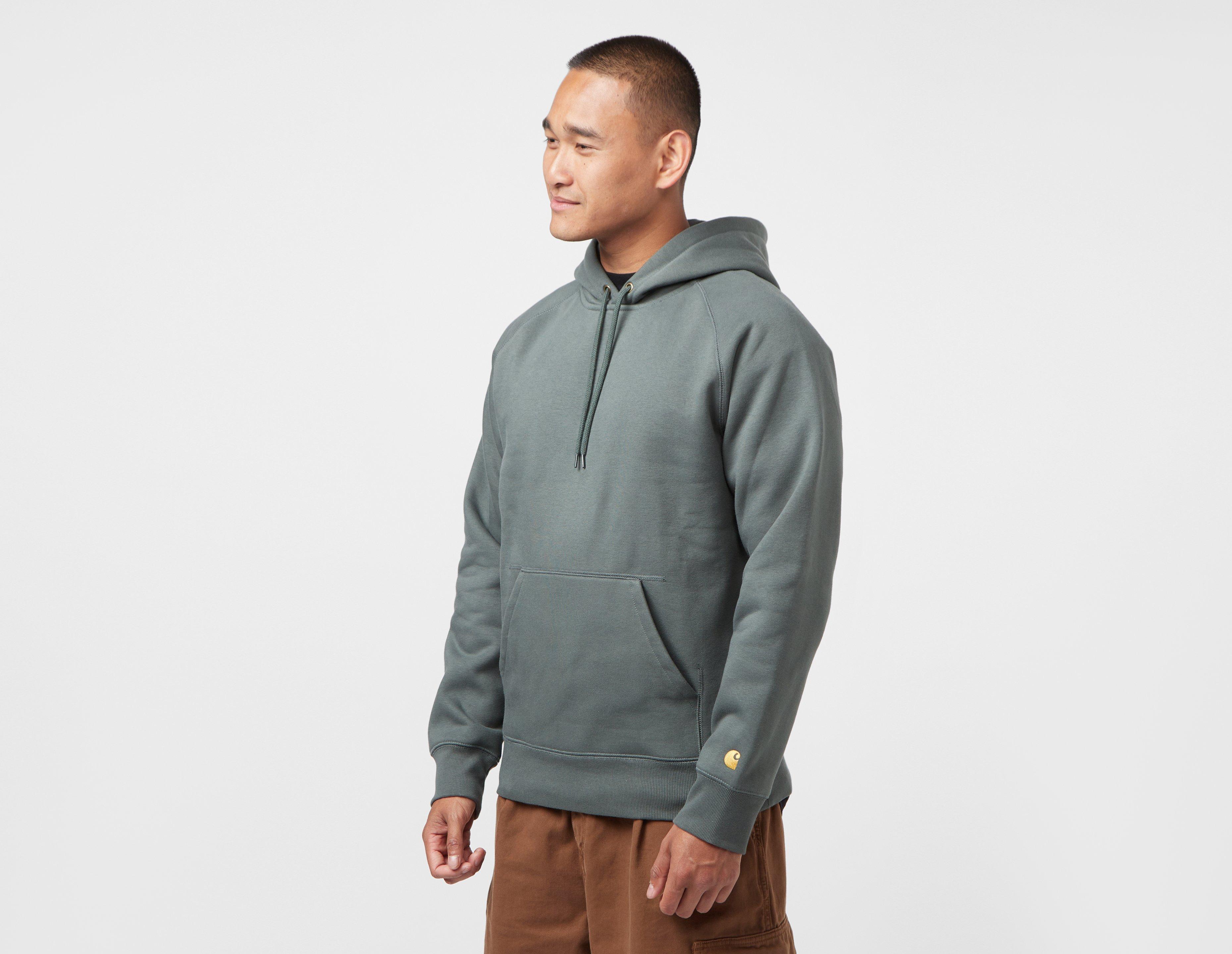 Carhartt WIP Chase Hooded Sweatshirt in Grey for Men | Lyst UK