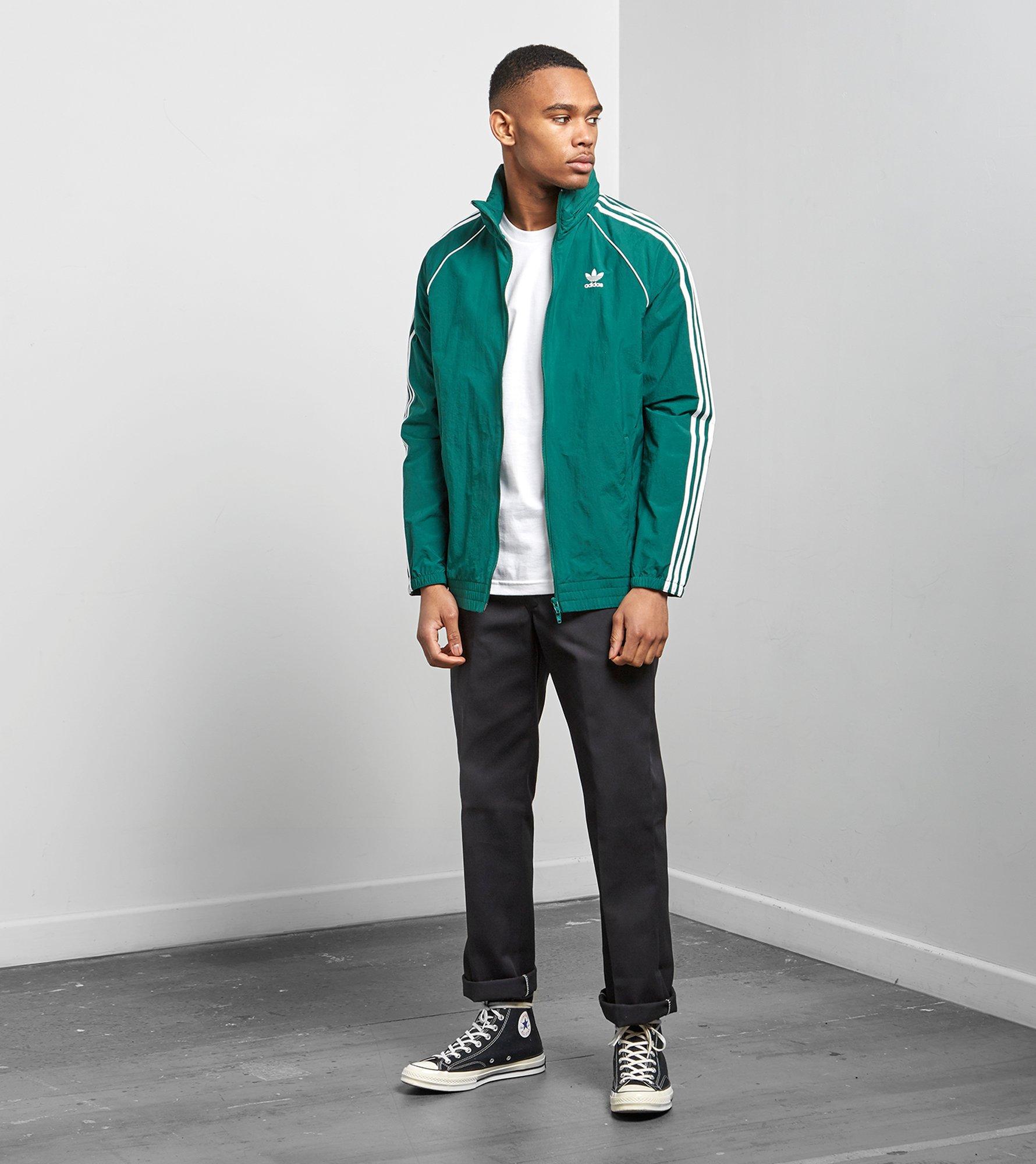 adidas originals superstar windbreaker green