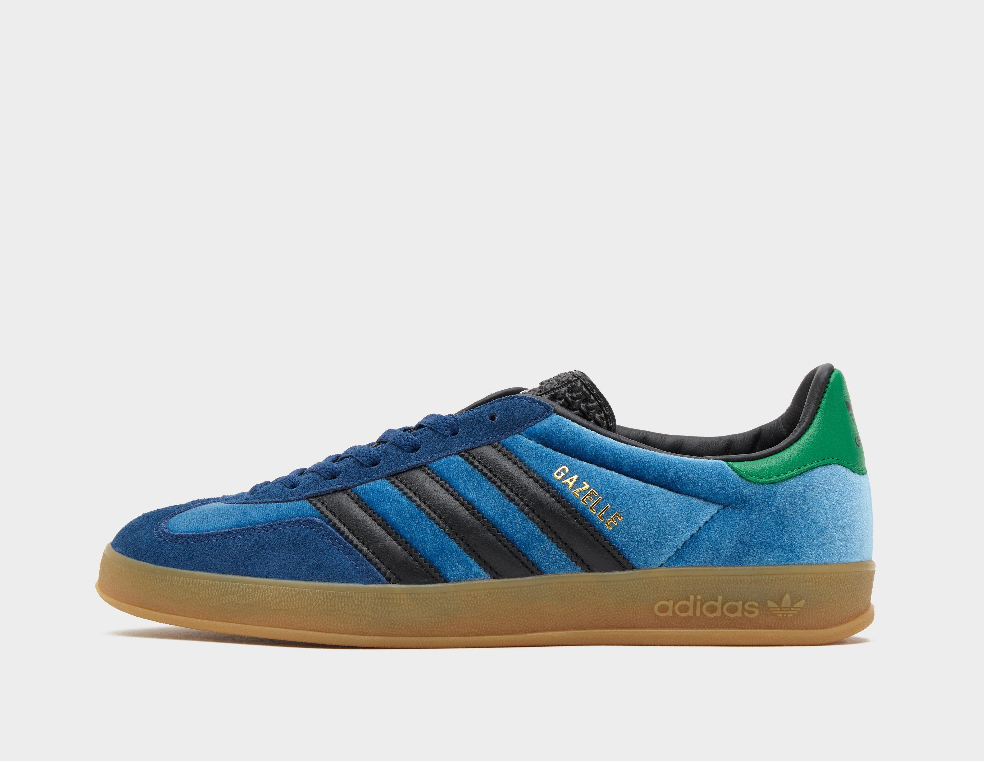 Adidas gazelle indoor trainers navy/green sales