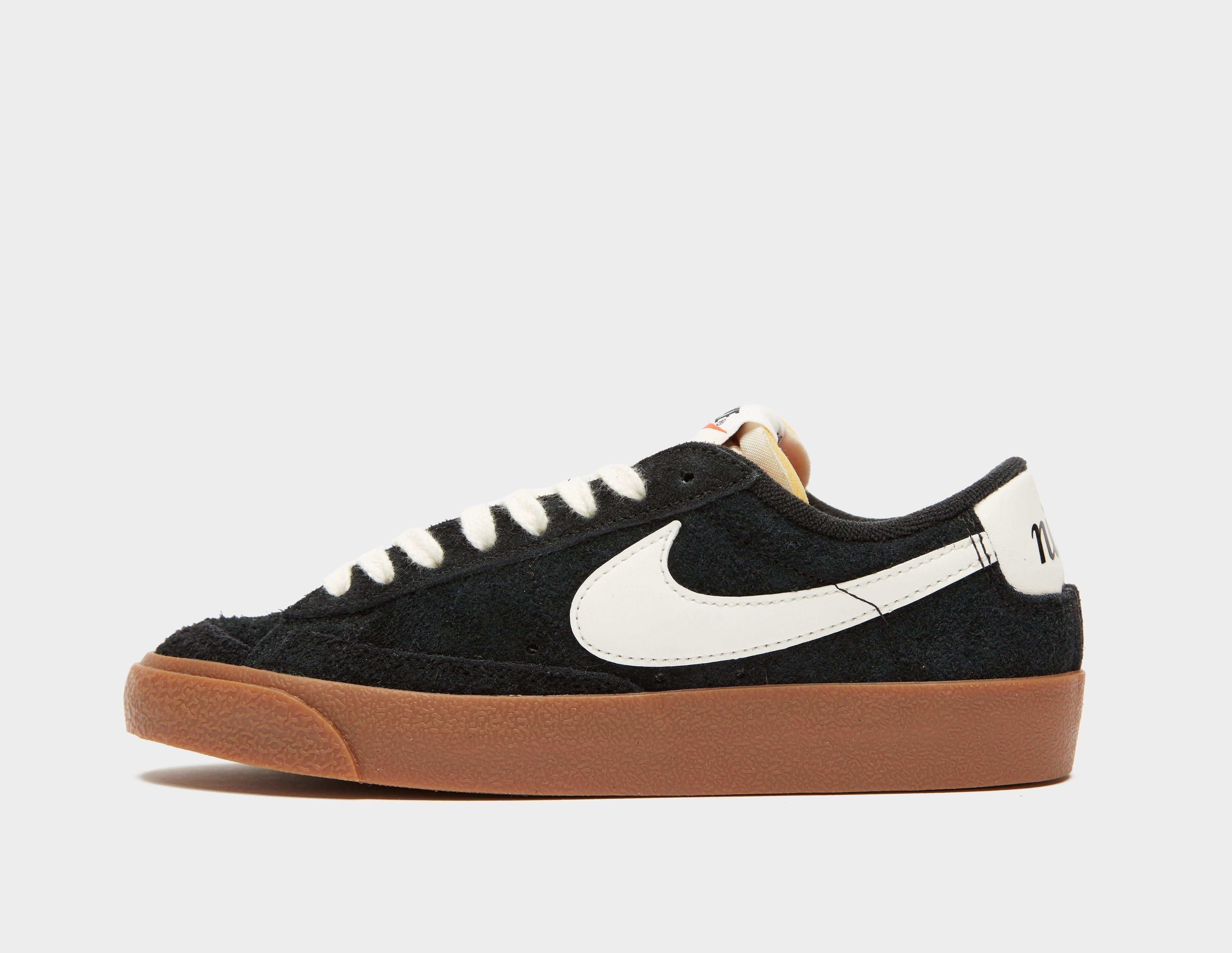 mens nike blazers low black