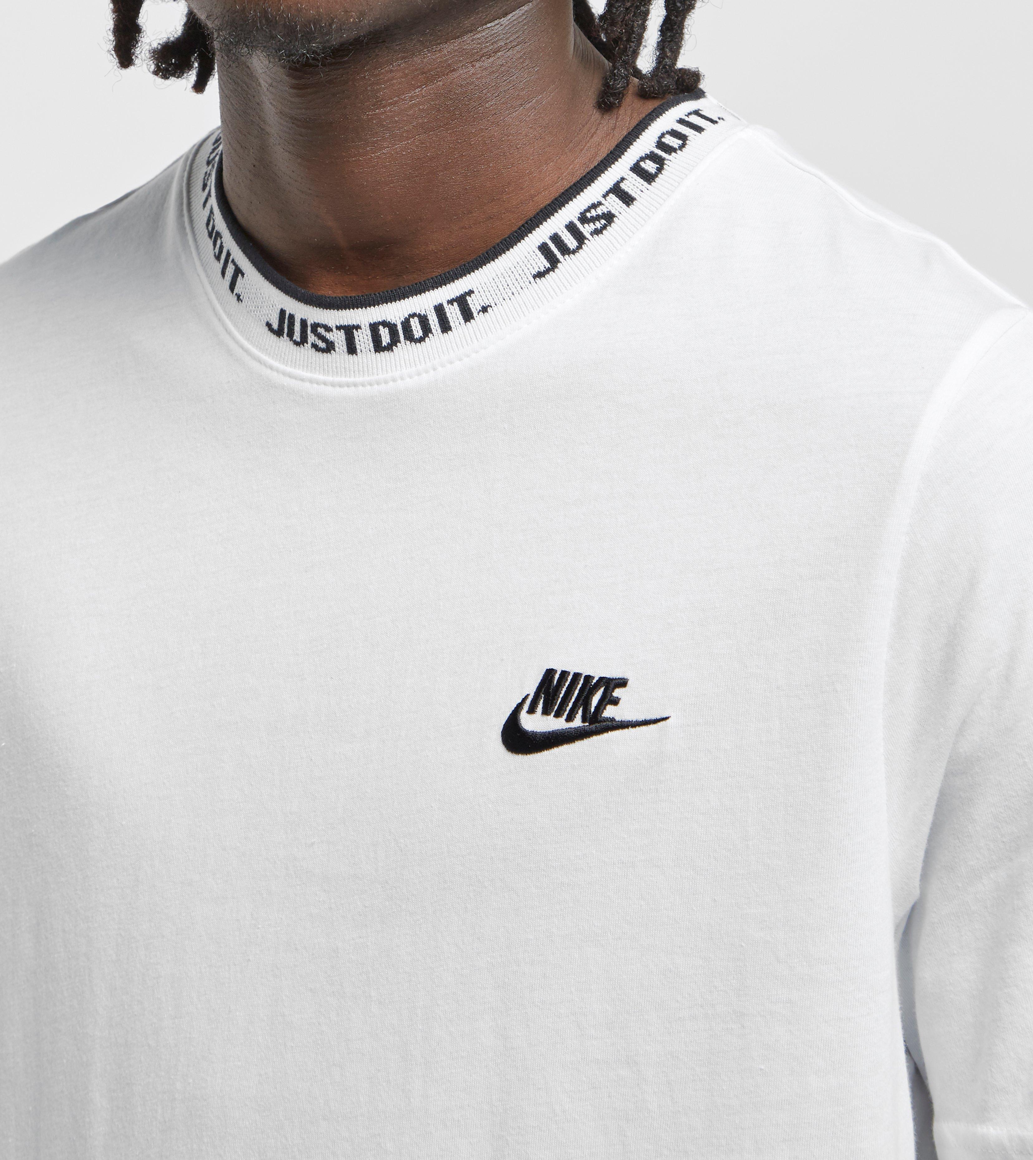 nike just do it jacquard neck tee