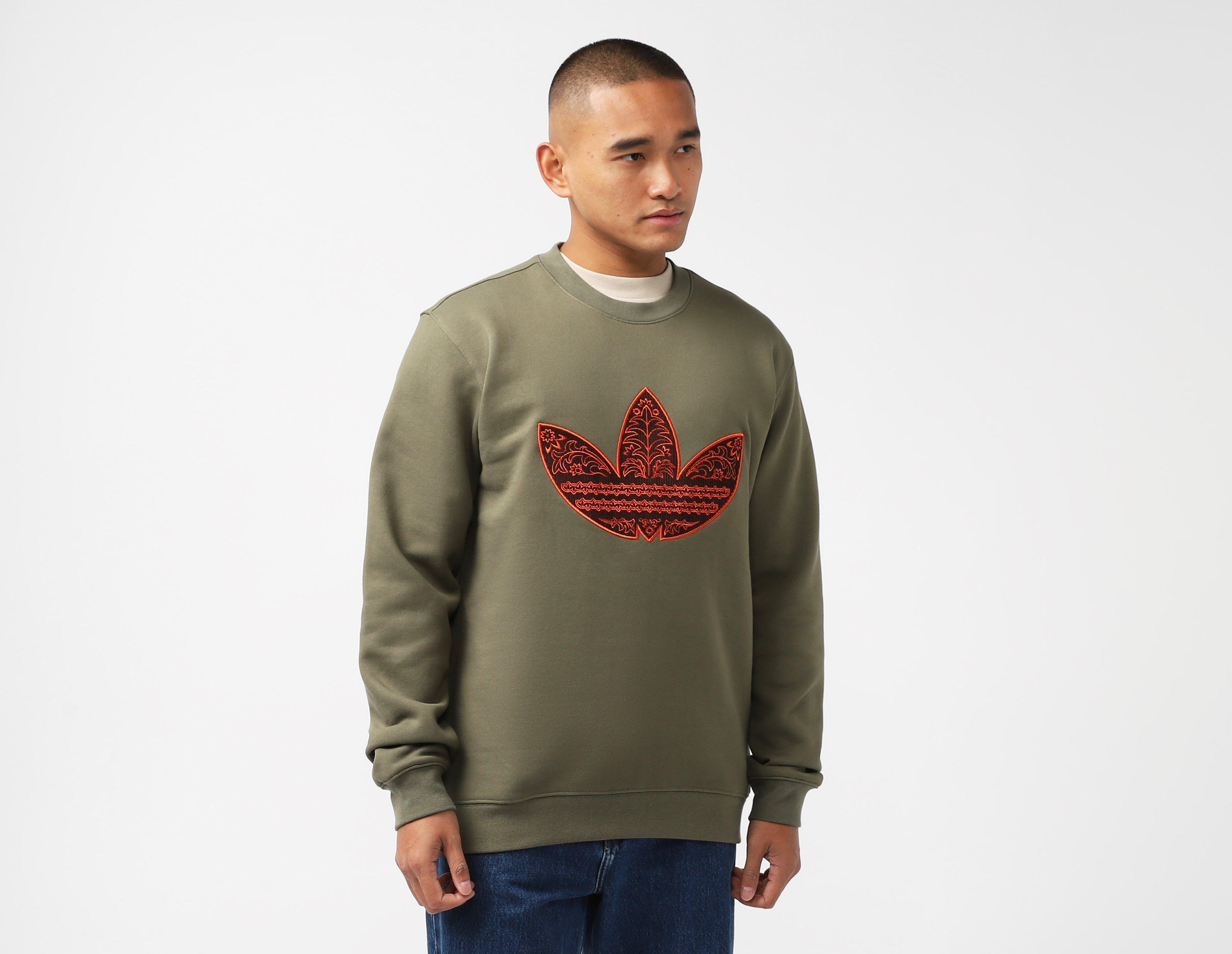 adidas Originals Trefoil Sweatshirt in Green for Men | Lyst UK