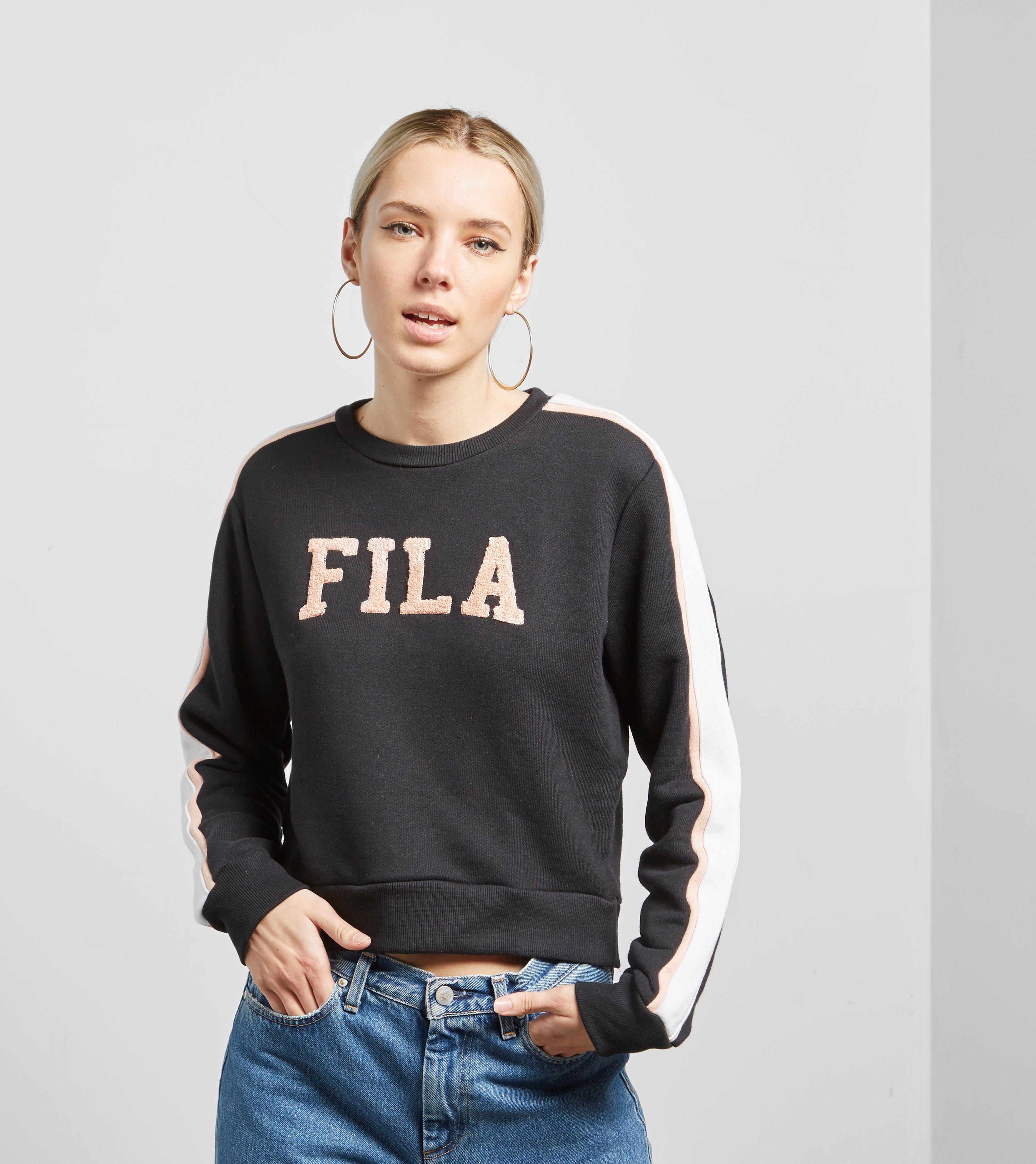 Lyst - Fila Alanis Oversized Crewneck Jumper in Black