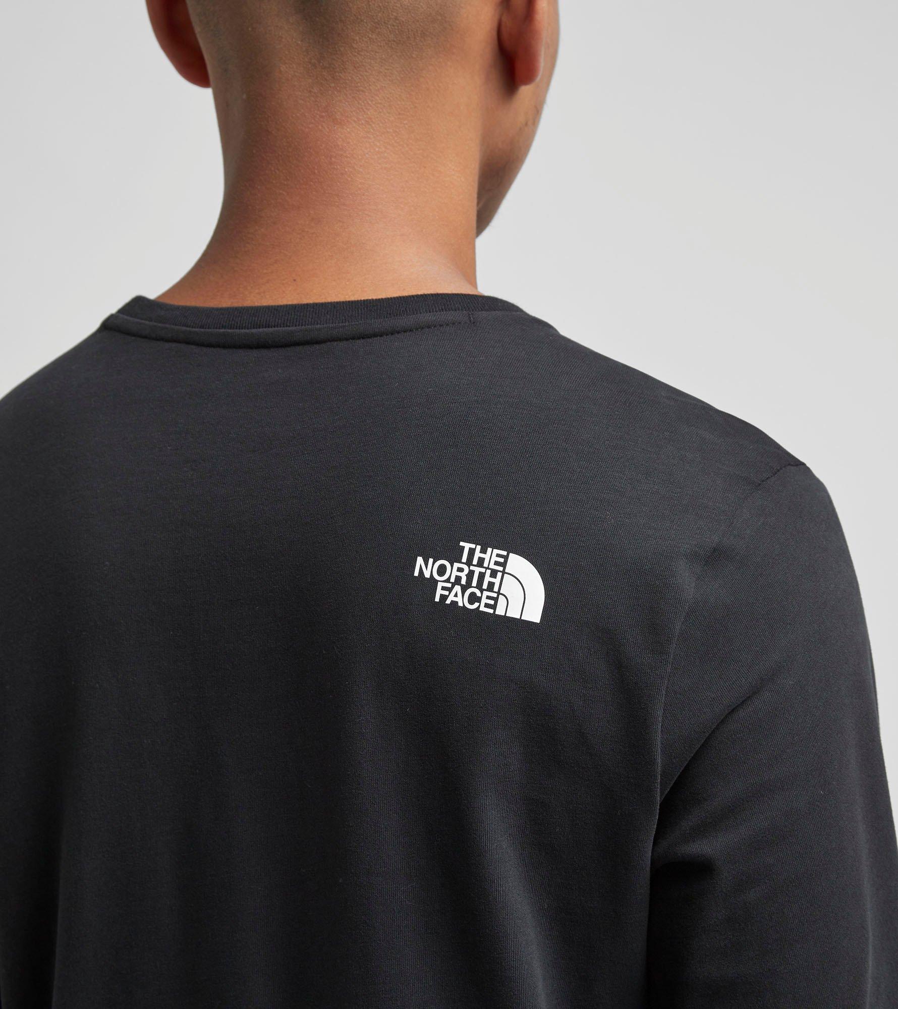 The North Face Cotton Fine 2 Long Sleeved Tshirt in Black for Men Lyst