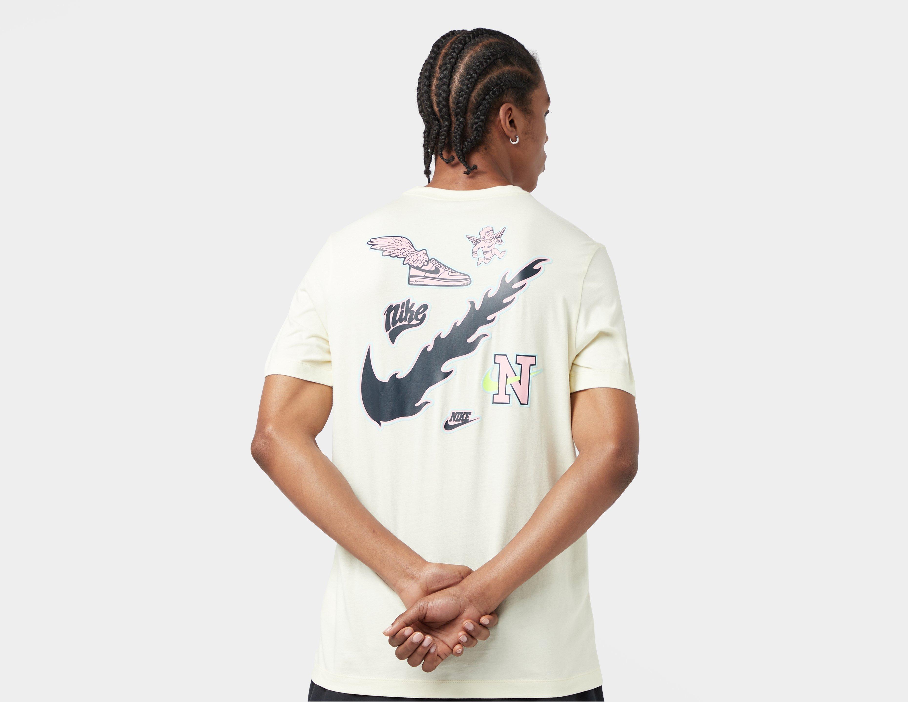 Nike Flame Swoosh T shirt in Black for Men Lyst UK