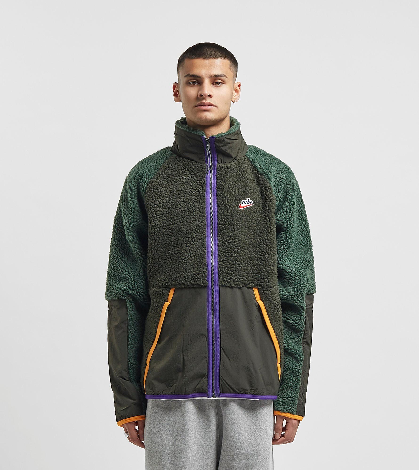 Nike Heritage Sherpa Fleece Jacket in Grün für Herren | Lyst DE