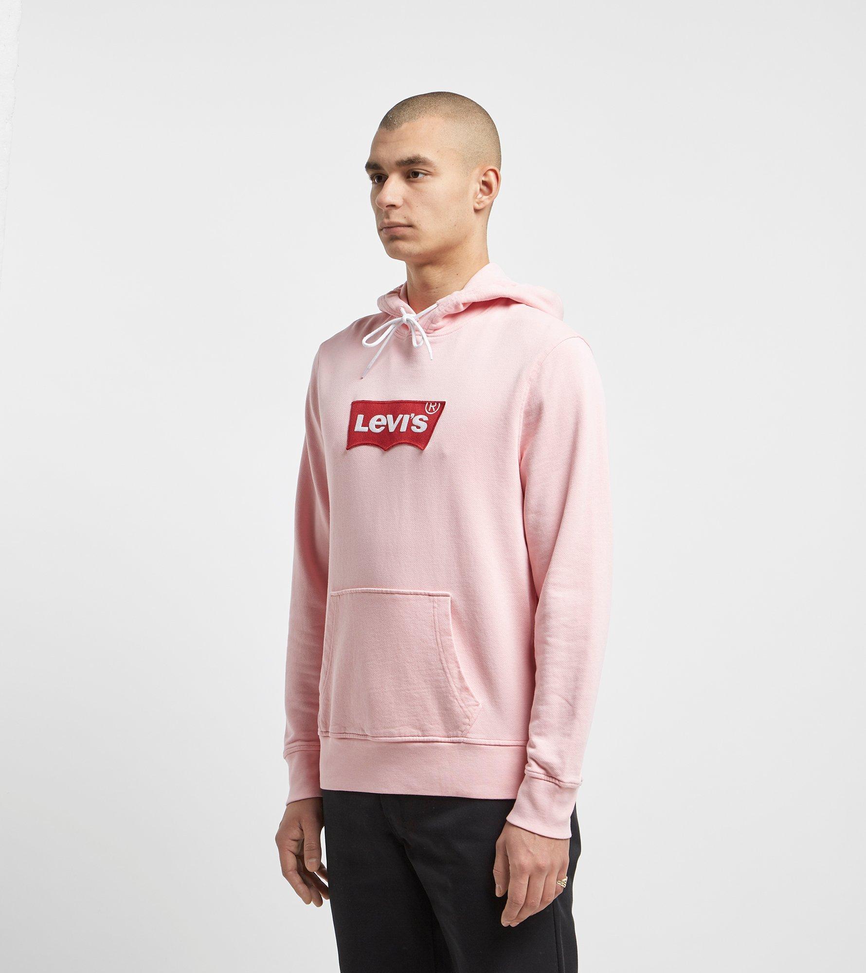 Denim Pink Batwing Hoodie for Men 