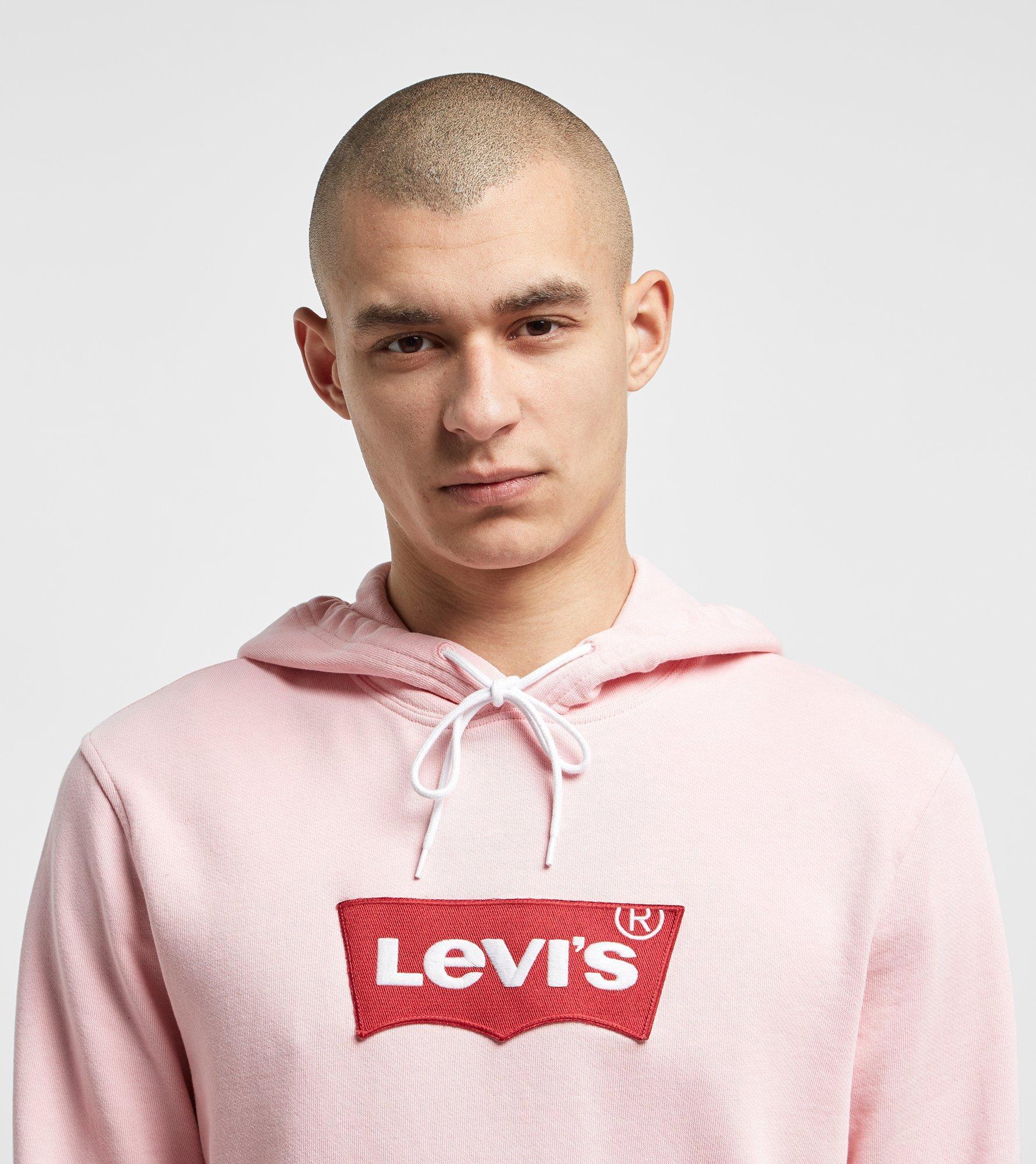 Denim Pink Batwing Hoodie for Men 