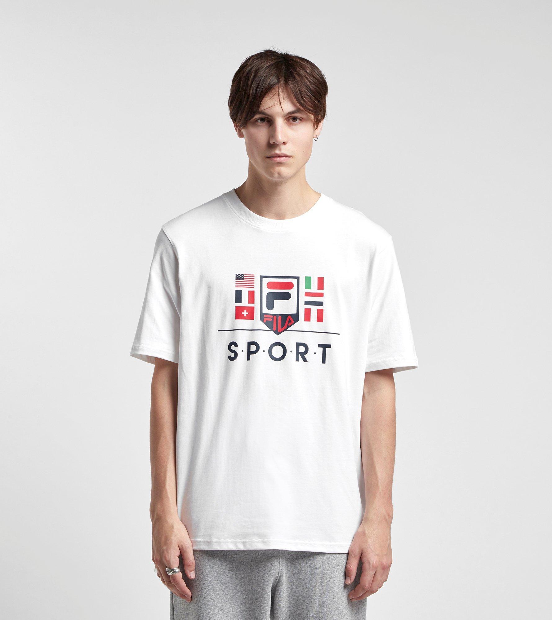 white fila shirt mens