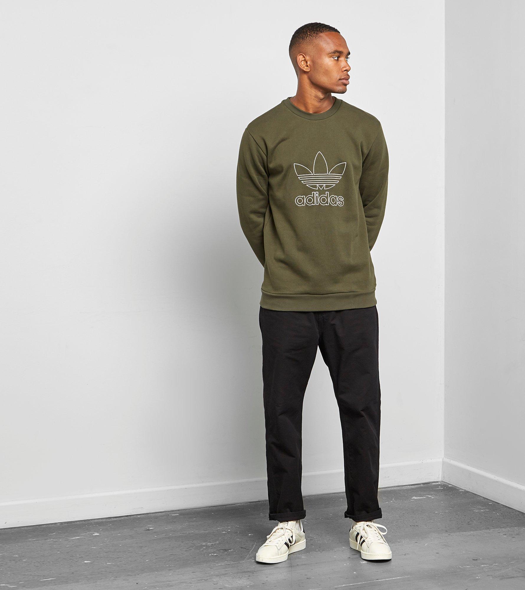 adidas outline crew sweat