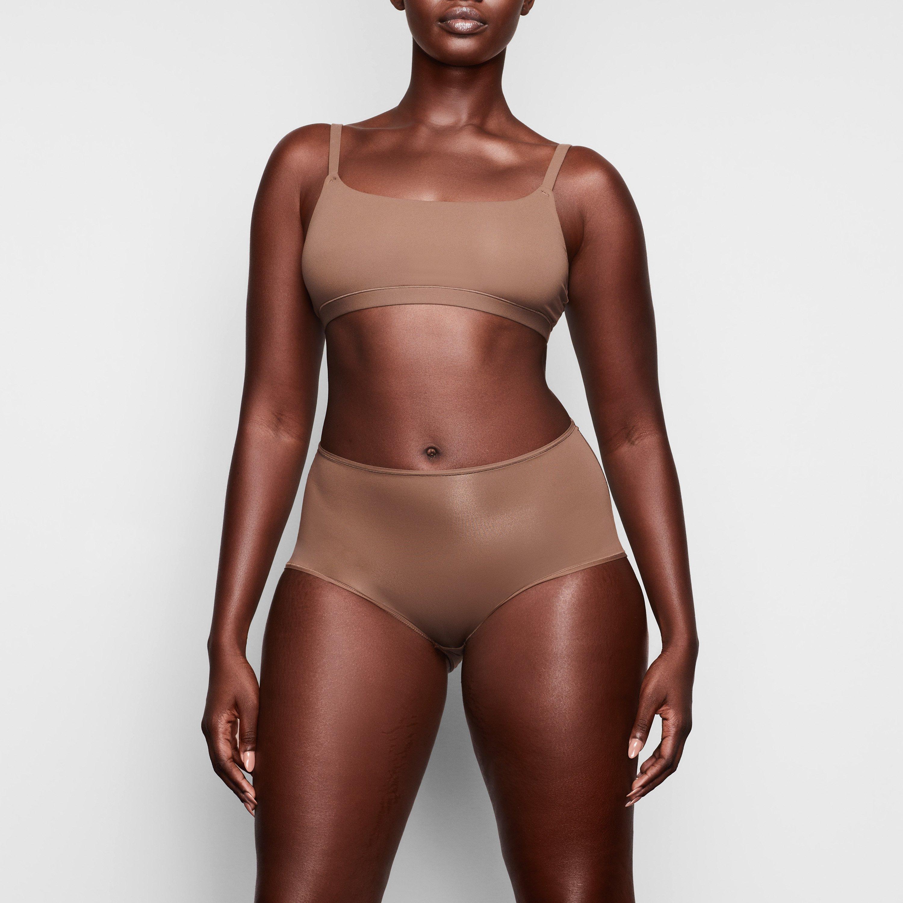 Skims Fits Everybody Scoop Neck Bra in Brown Lyst
