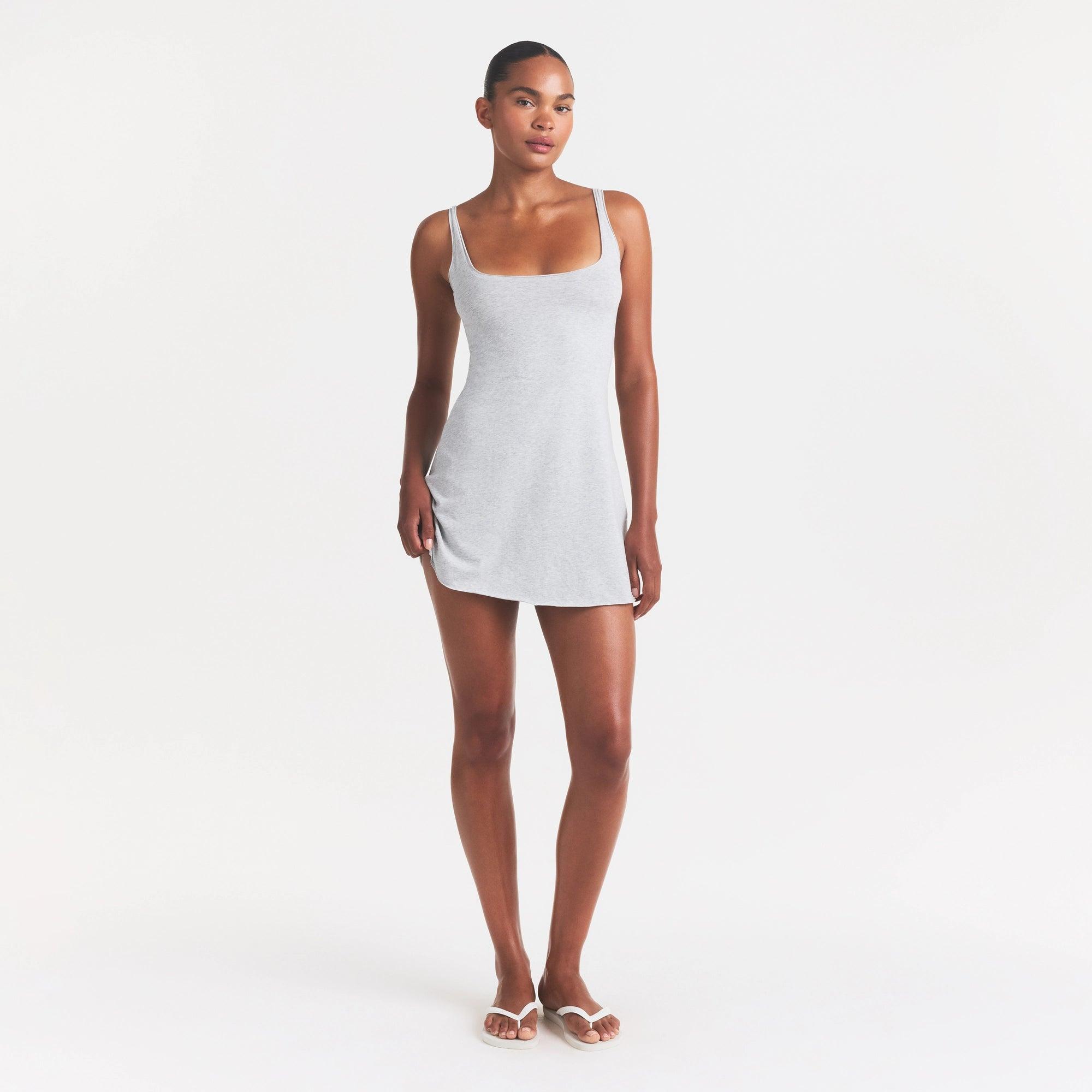 skims dress short sleeve SKIMS Slip Dress | Onyx | Black | Fits Everybody | 2XL | 2X-Large
