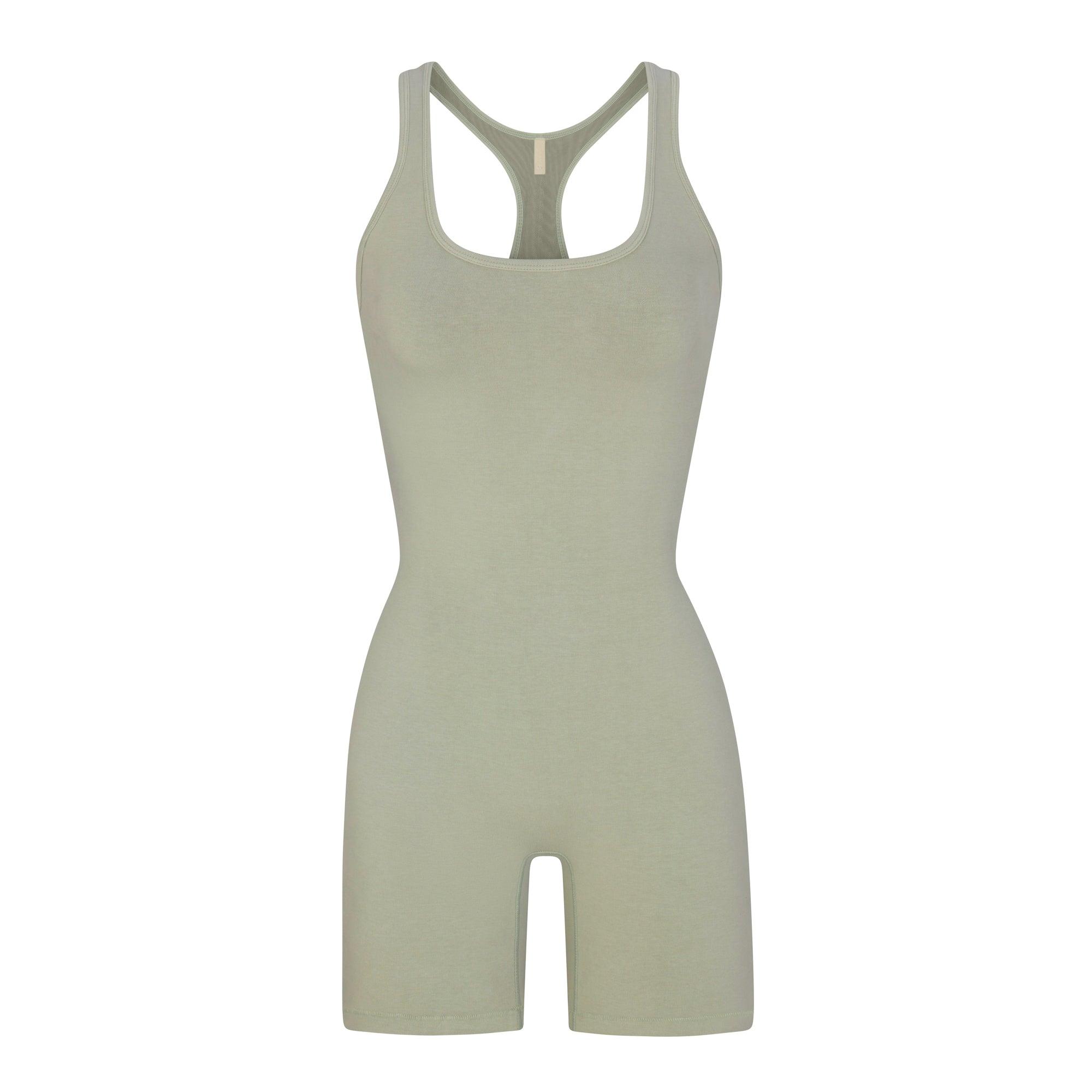 Skims Mid Thigh Onesie (bodysuit) in Green