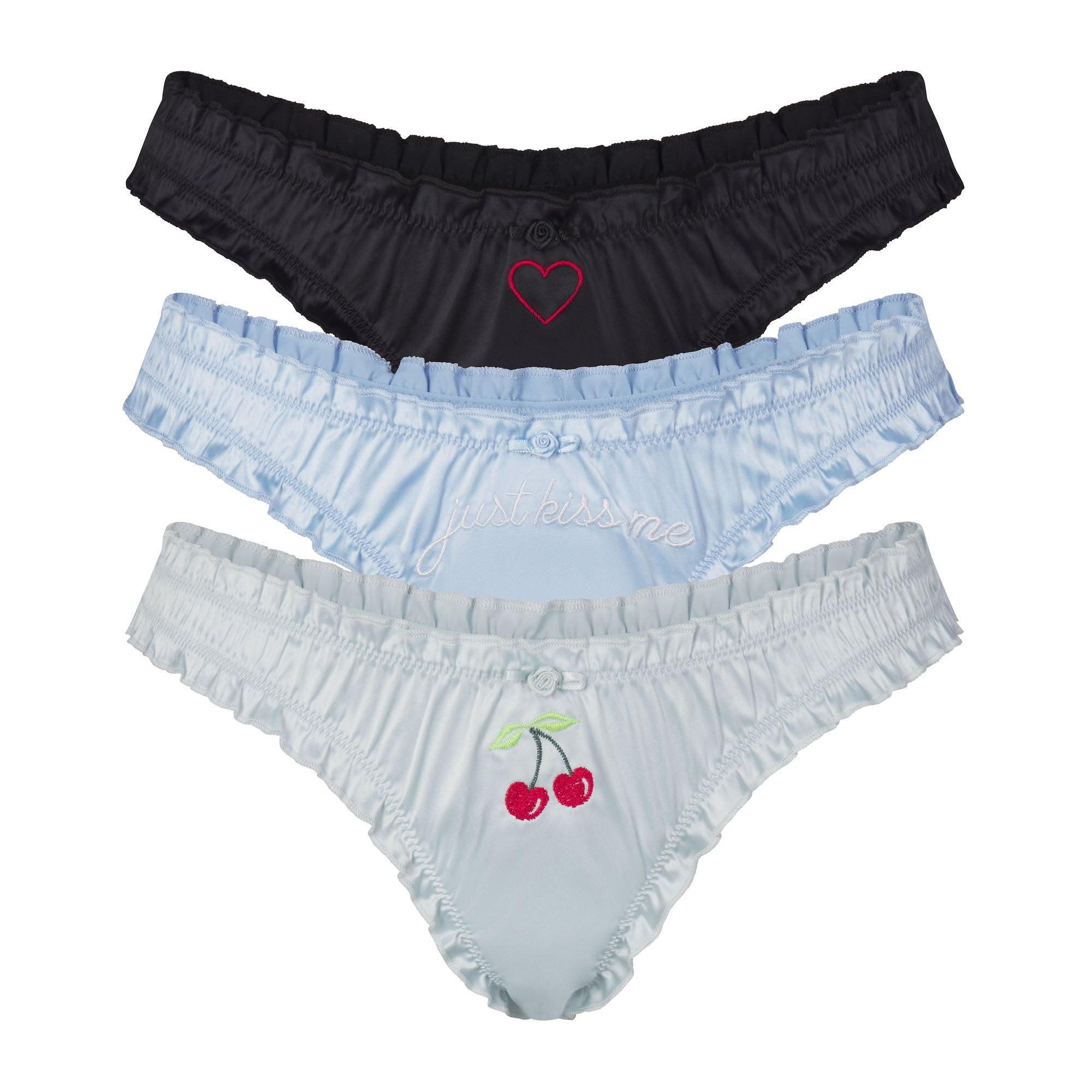 Skims thong 2XL women's NWT berry wet water underwear panties