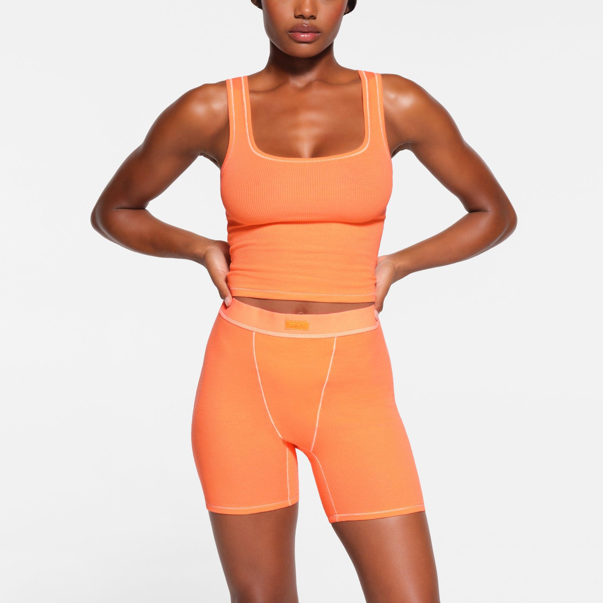 Skims Tank Top in Orange | Lyst
