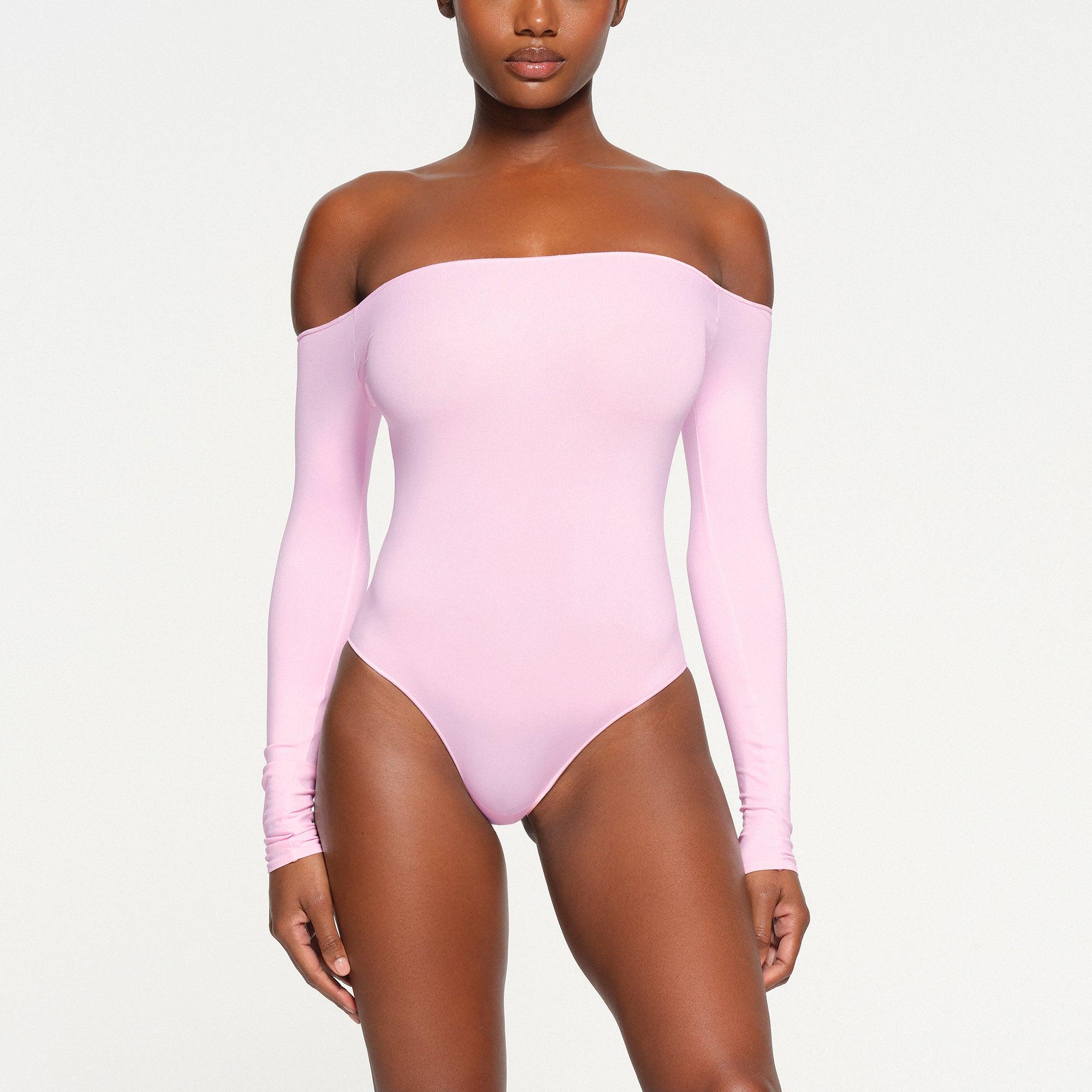 Womens top pink bodysuit