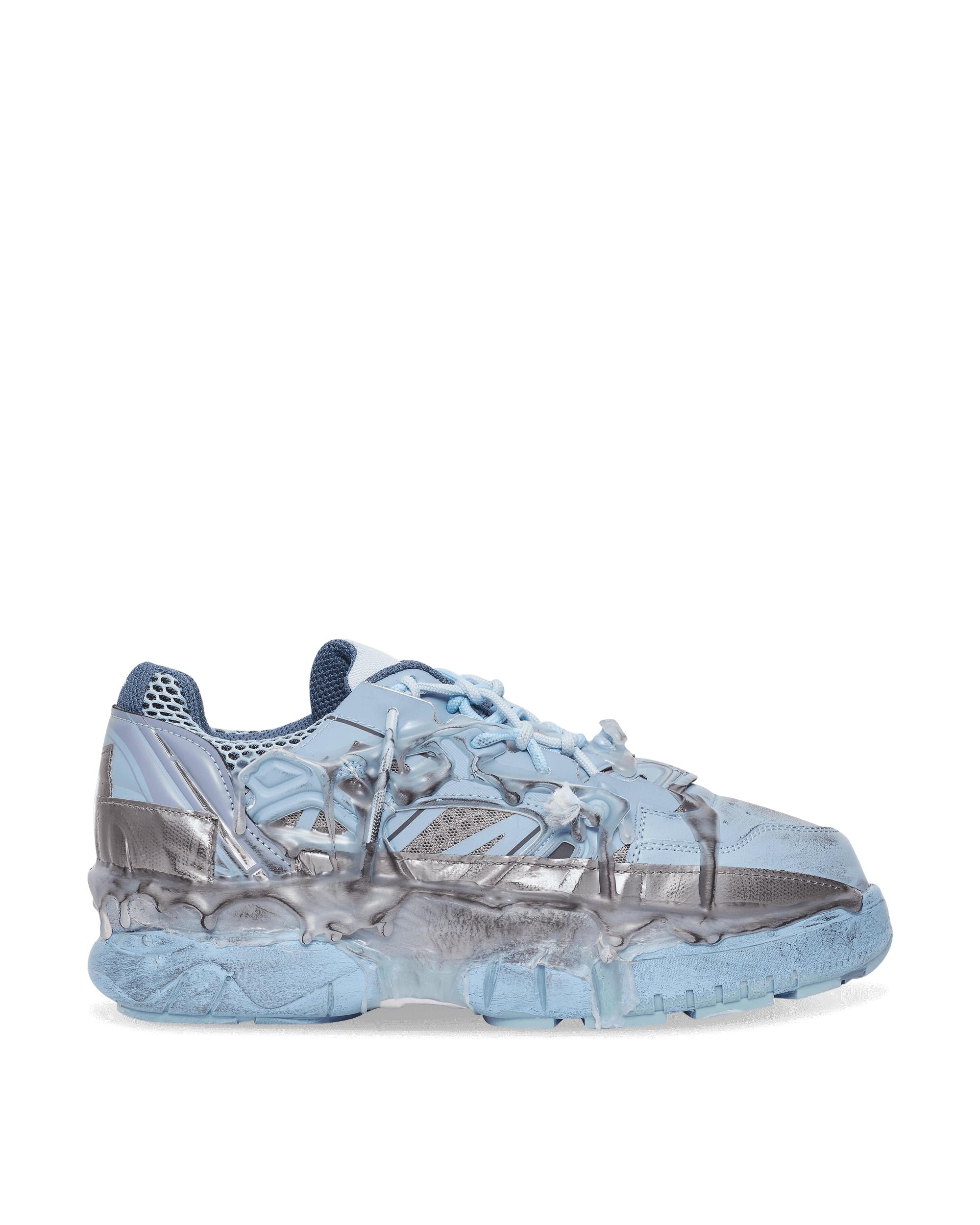 Maison Margiela Leather Fusion Sneakers in Blue for Men | Lyst