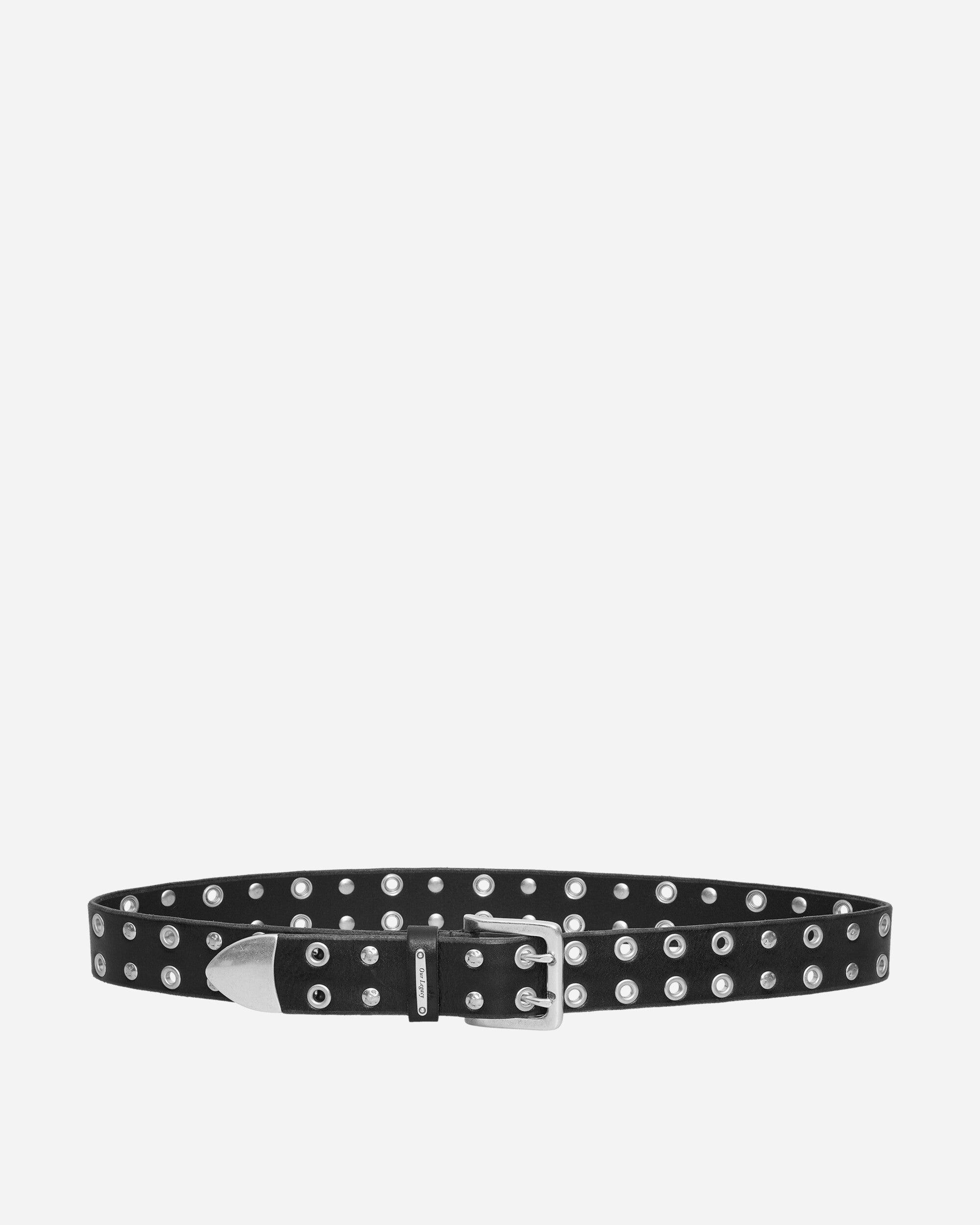 【関税込み】OUR LEGACY ブラック Studded Double Tongue ベルト Our Legacy Studded Double Tongue Belt Black – ESSXNYC