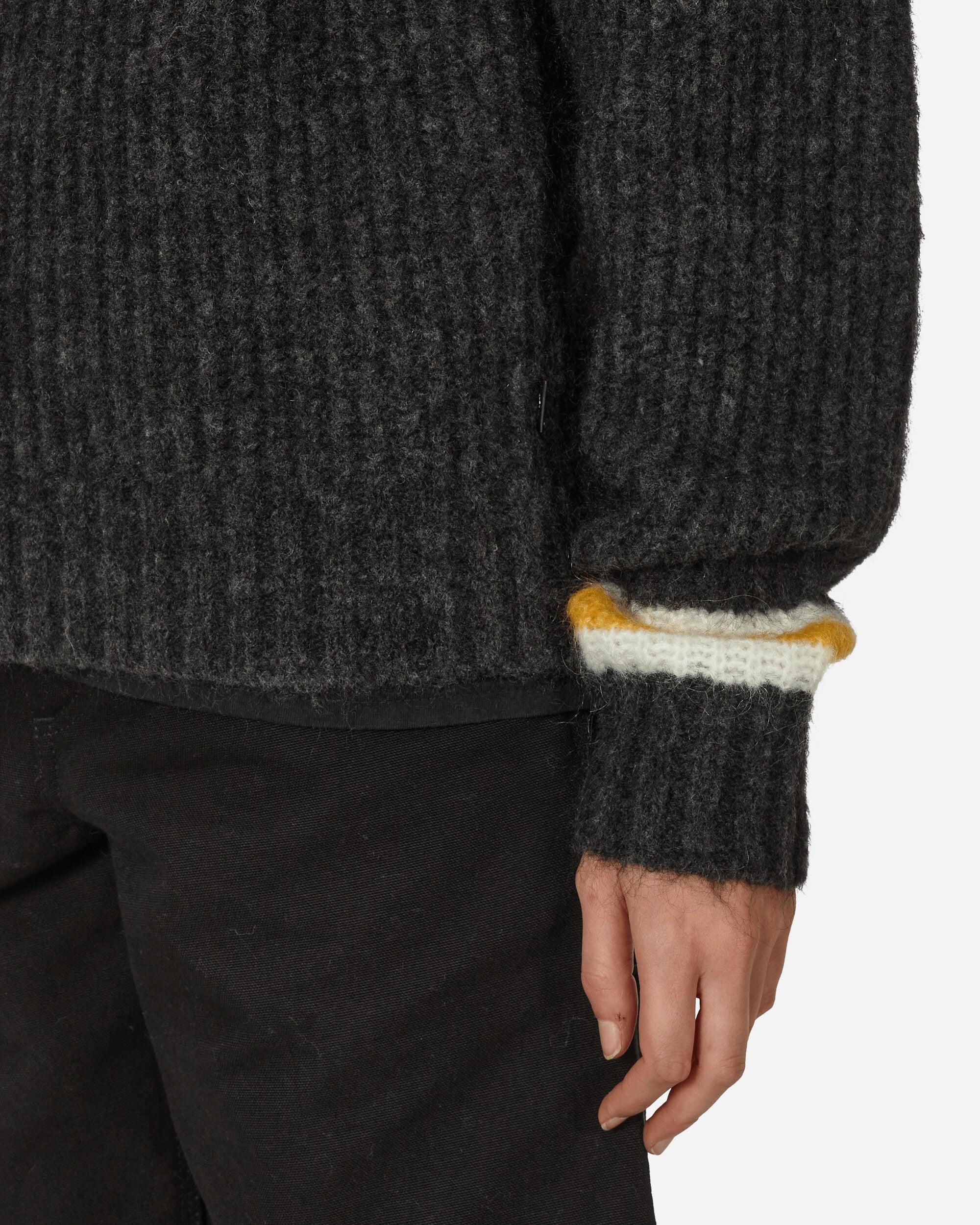 Stussy Mohair Tennis Sweater Charcoal in Black | Lyst