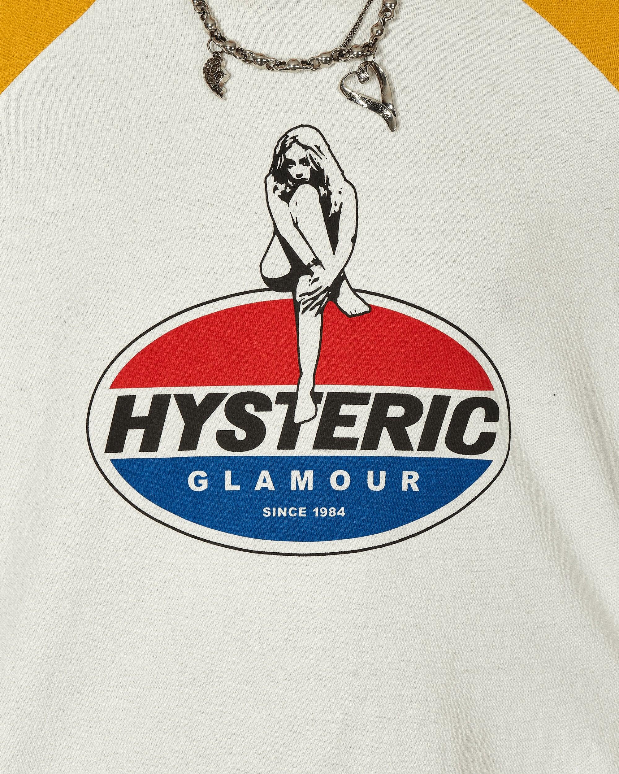 Hysteric Glamour Girl On The Top Raglan T-shirt White / for Hysteric Glamour Girl On The Top Raglan T-shirt White / for