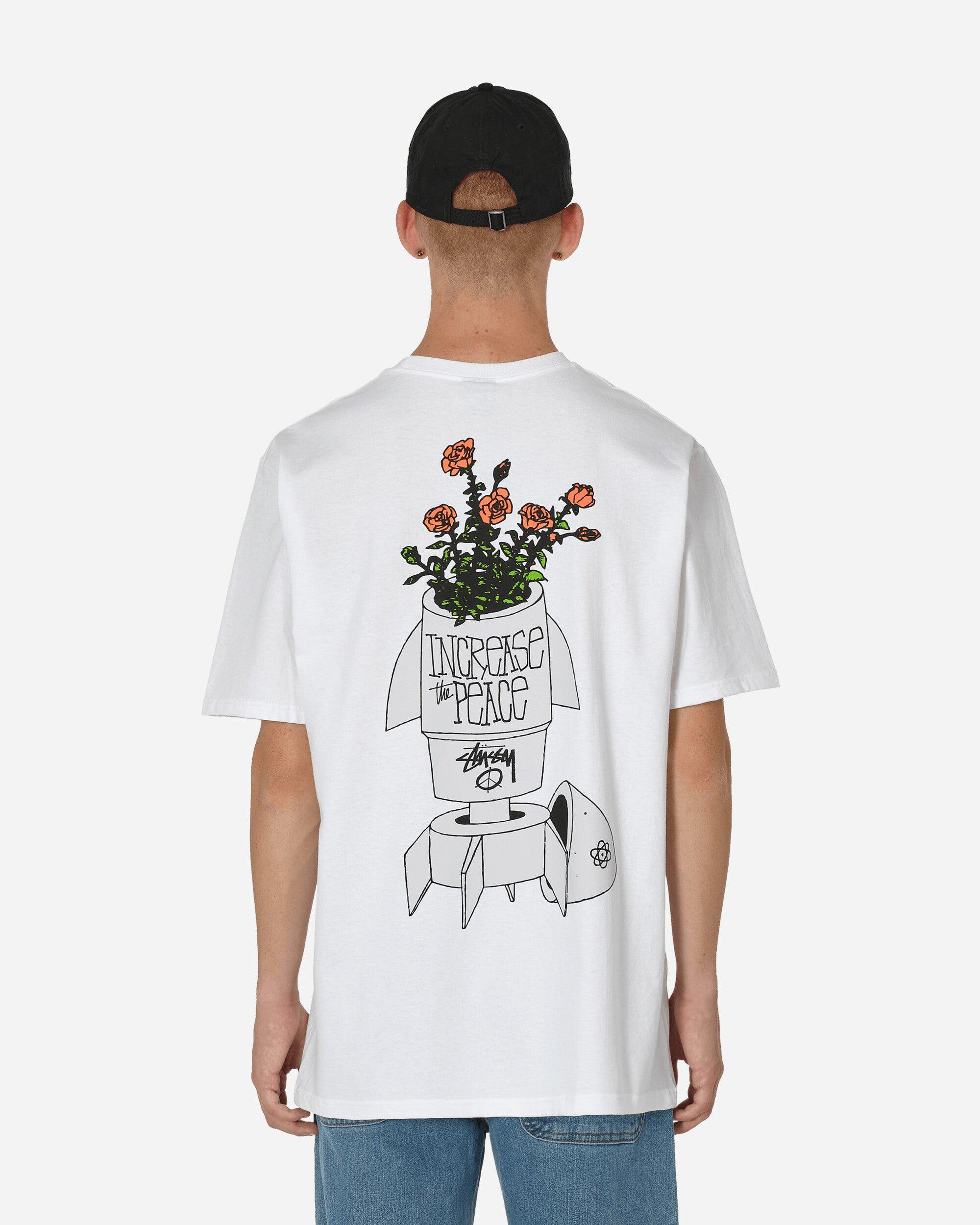 【Stussy】 Flower Bomb T-Shirt White Stussy Mens Graphic Flower Bomb T Shirt White