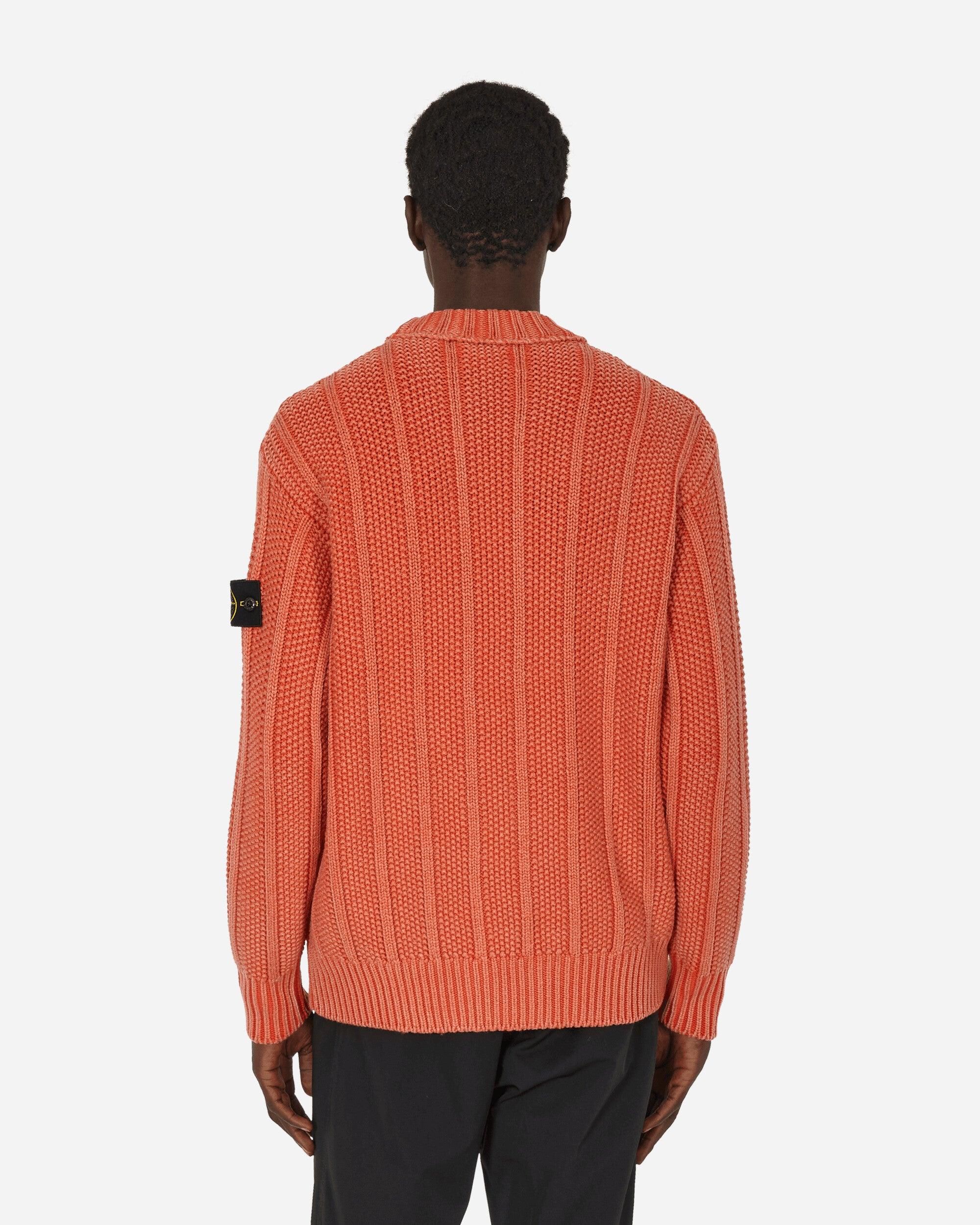 Stone Island Dust Treatment Crewneck Sweater Lobster in Red for Men | Lyst