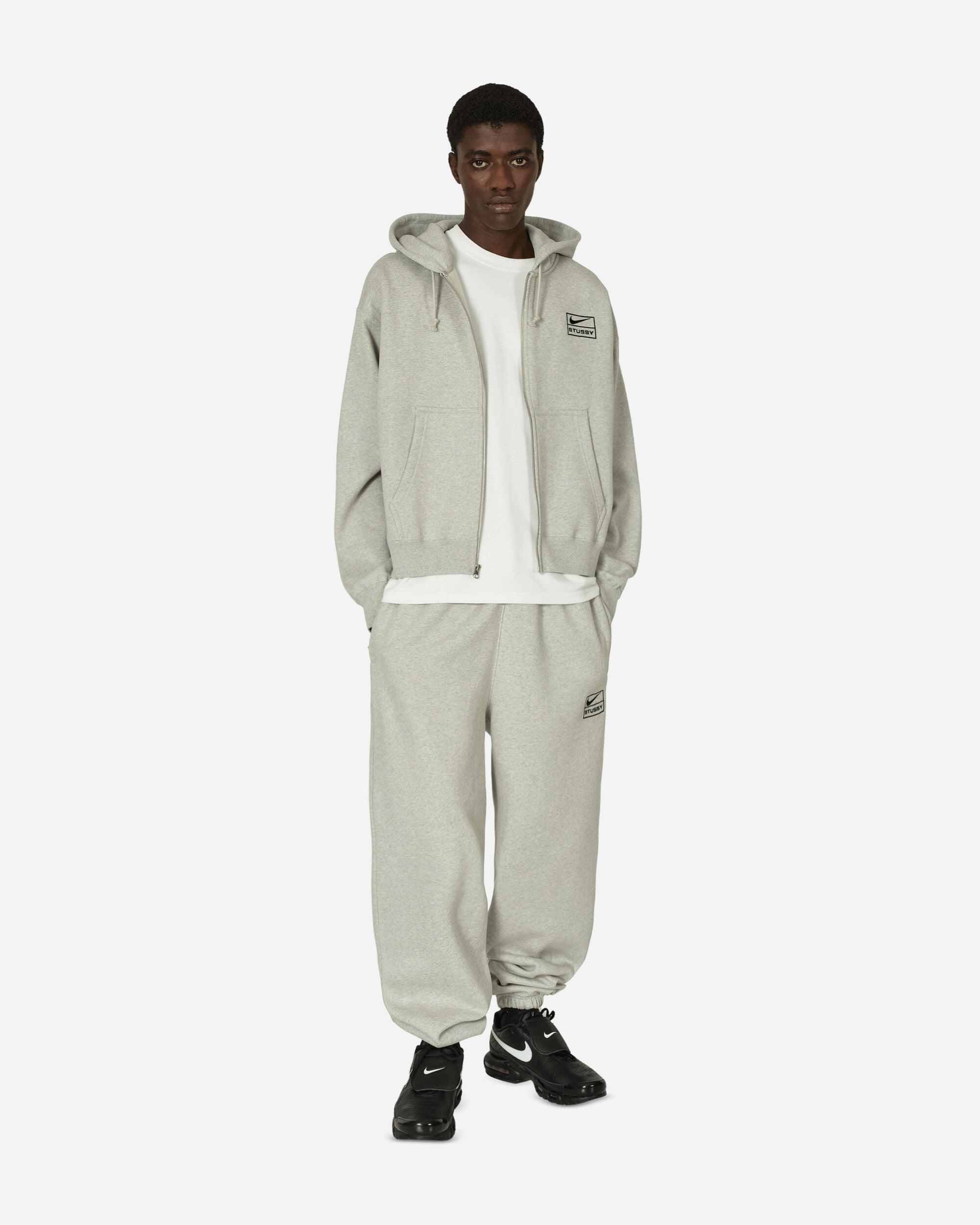 ★Nike x Stussy Full Zip Fleece Hoodie Grey Heather ★ Nike Stüssy Full-Zip Fleece Hoodie Heather in Natural for