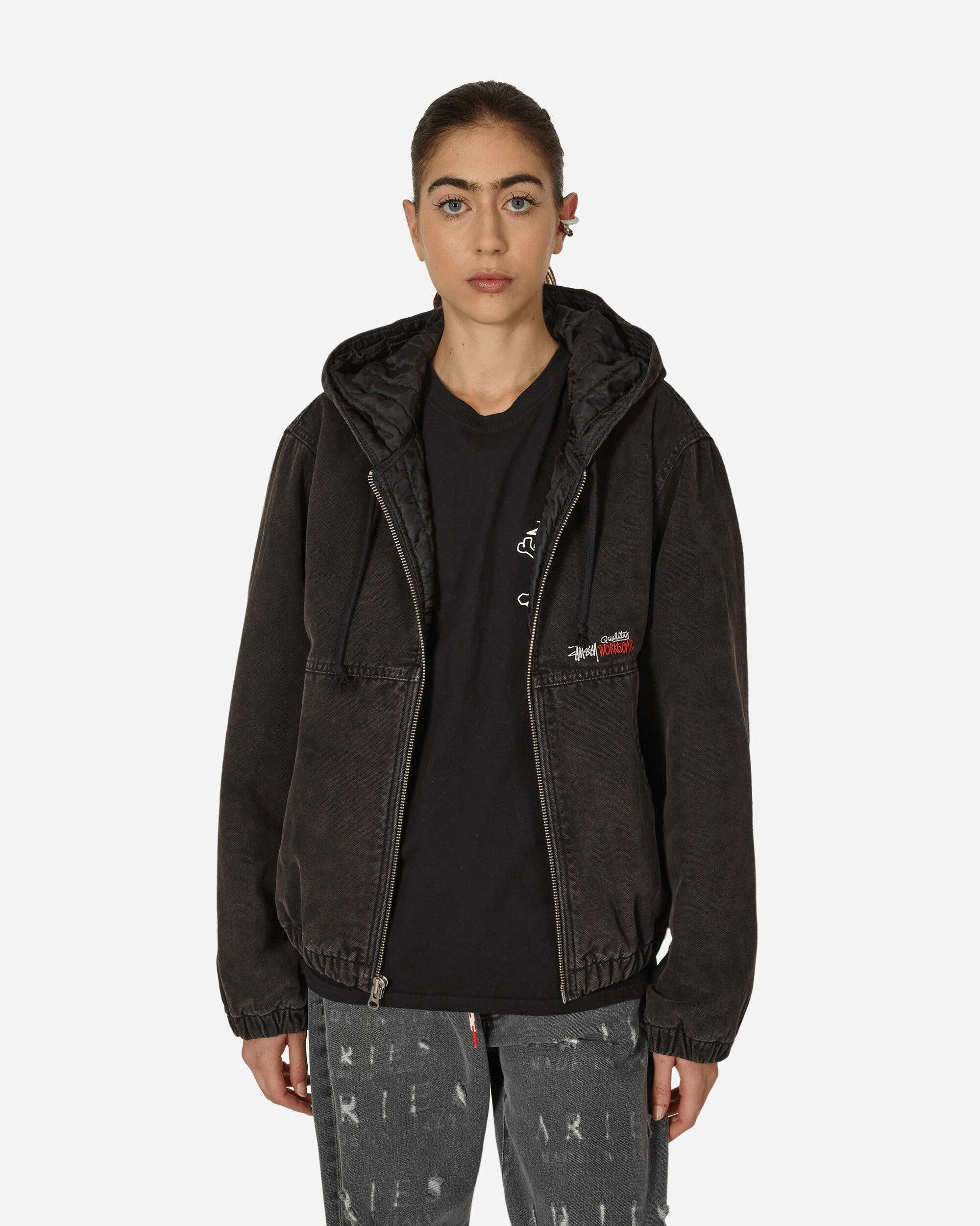 Stussy Canvas Insulated Work Jacket in Black | Lyst