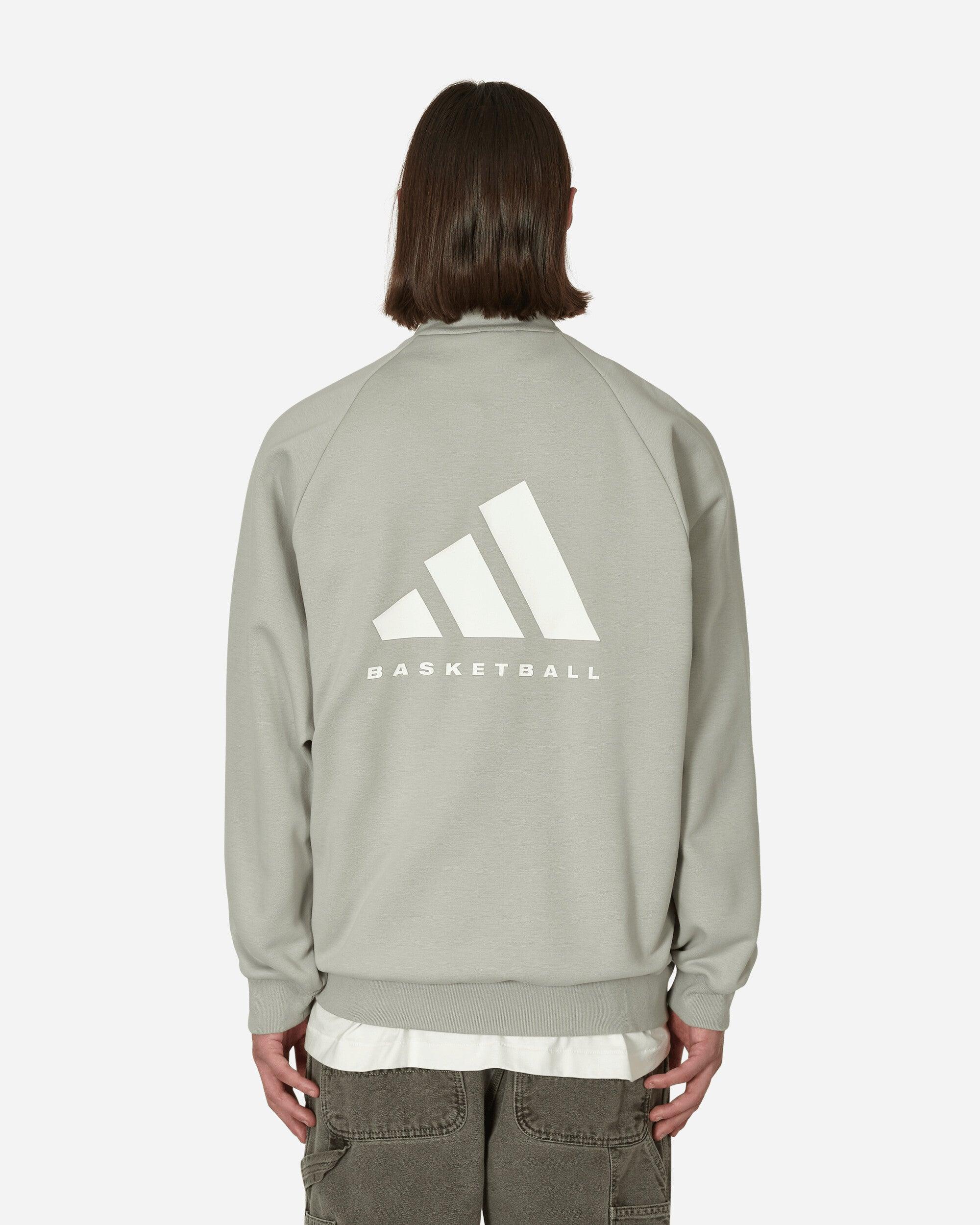 adidas Basketball Track Top in Gray for Men | Lyst