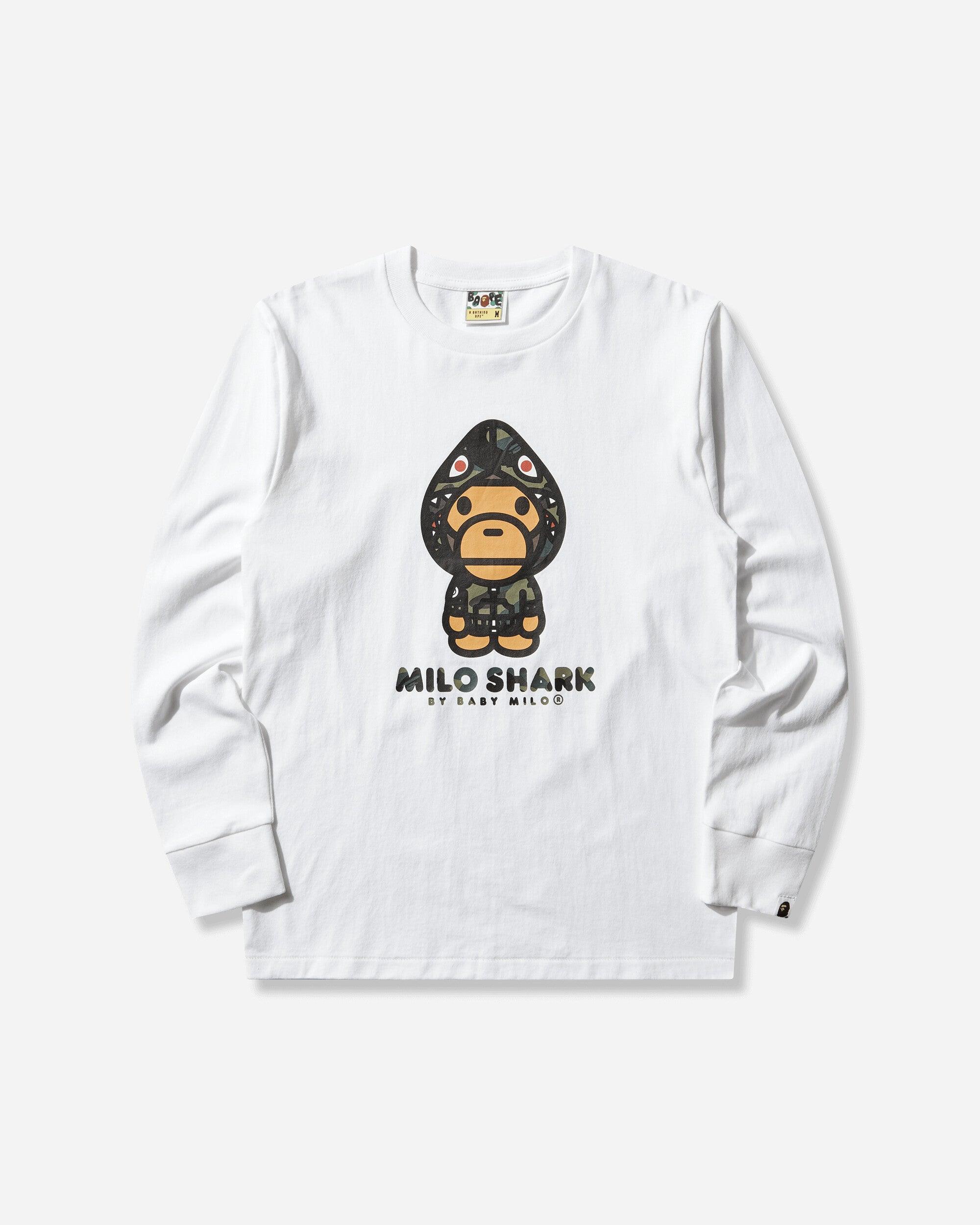 A Bathing Ape Men S 1st Camo Milo Shark Fzh Longsleeve T-shirt 
