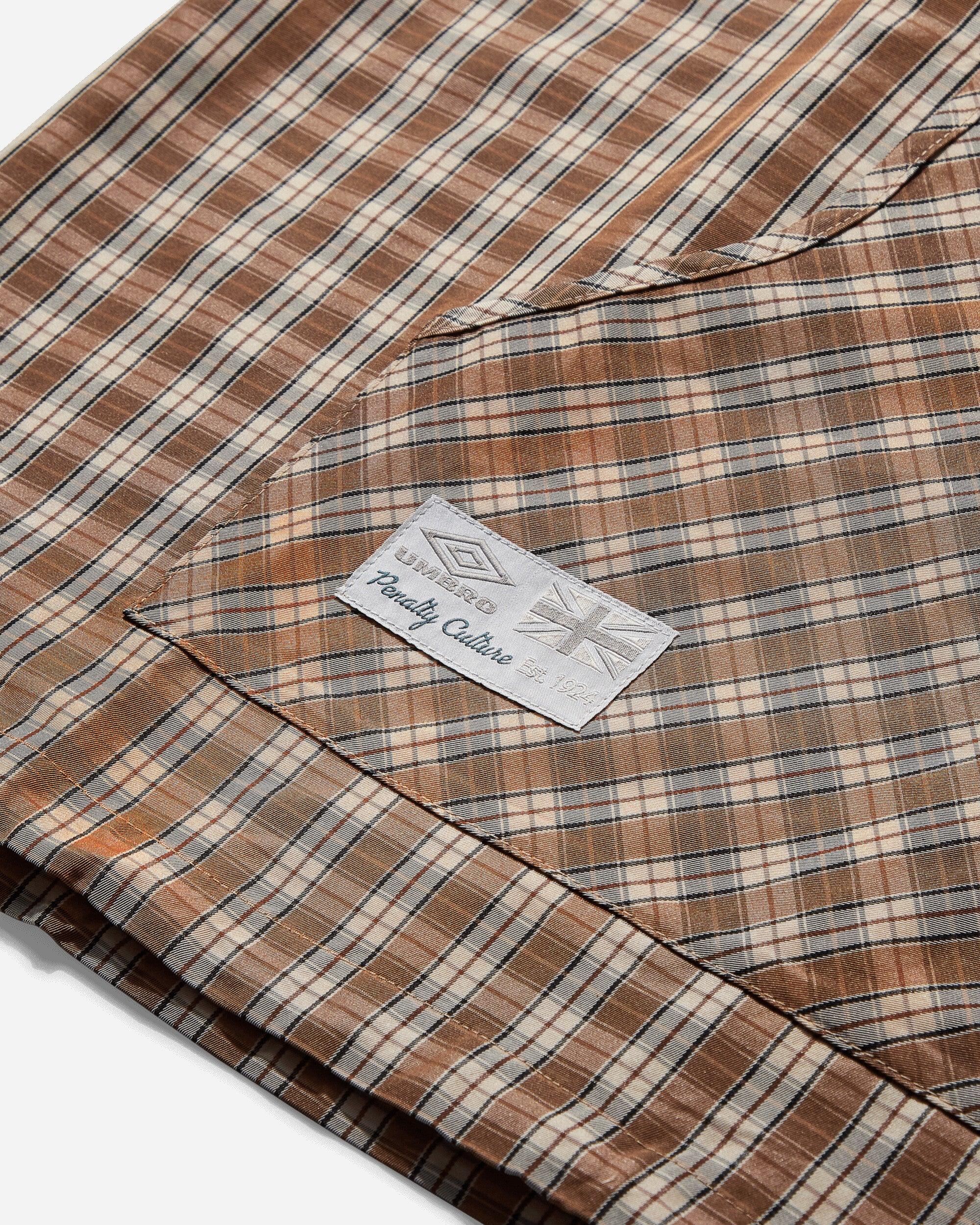 Umbro Masked Hood Plaid Overshirt in Natural for Men | Lyst