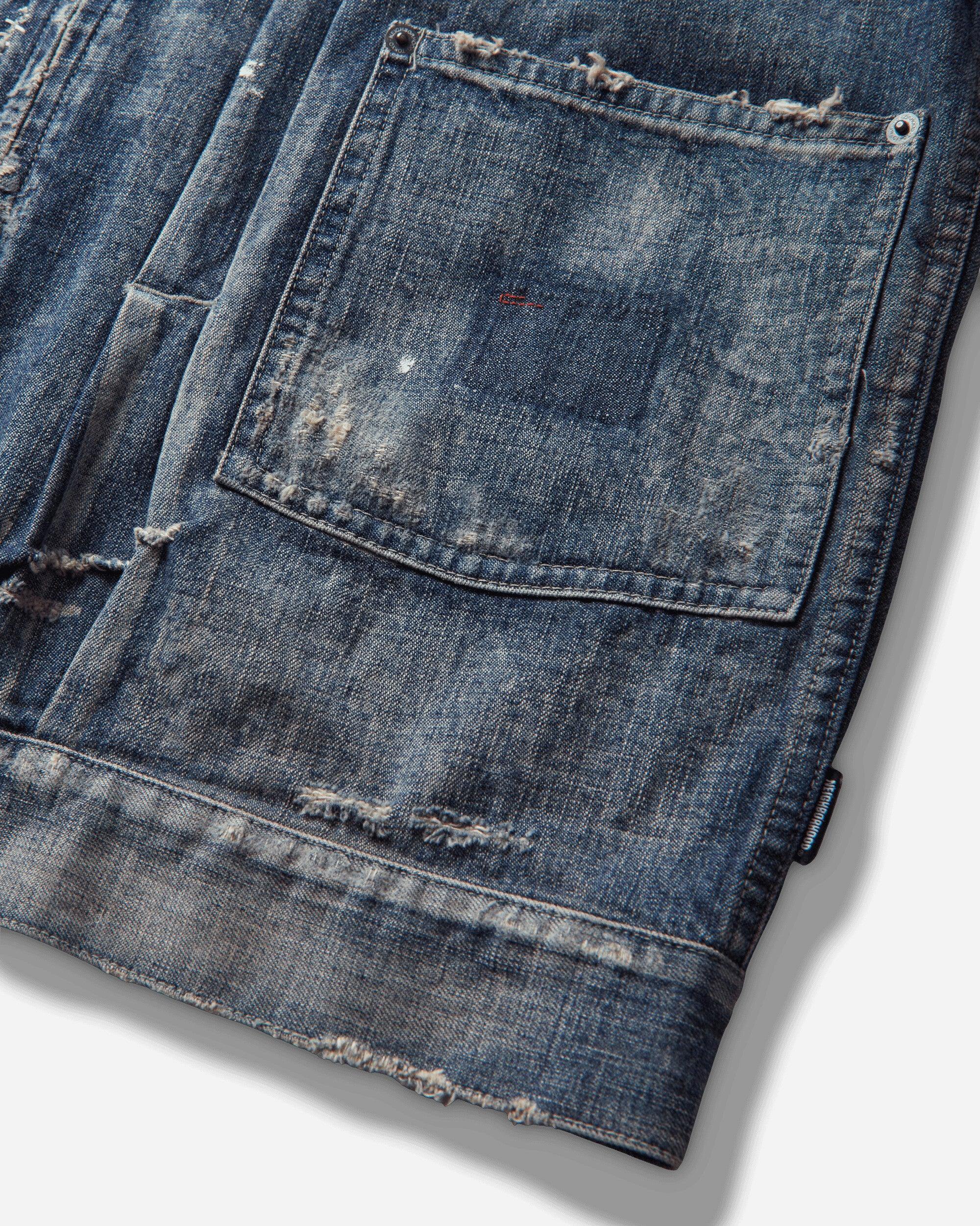 Neighborhood Men S Savage Lw Denim Zip Jacket Indigo in Blue for