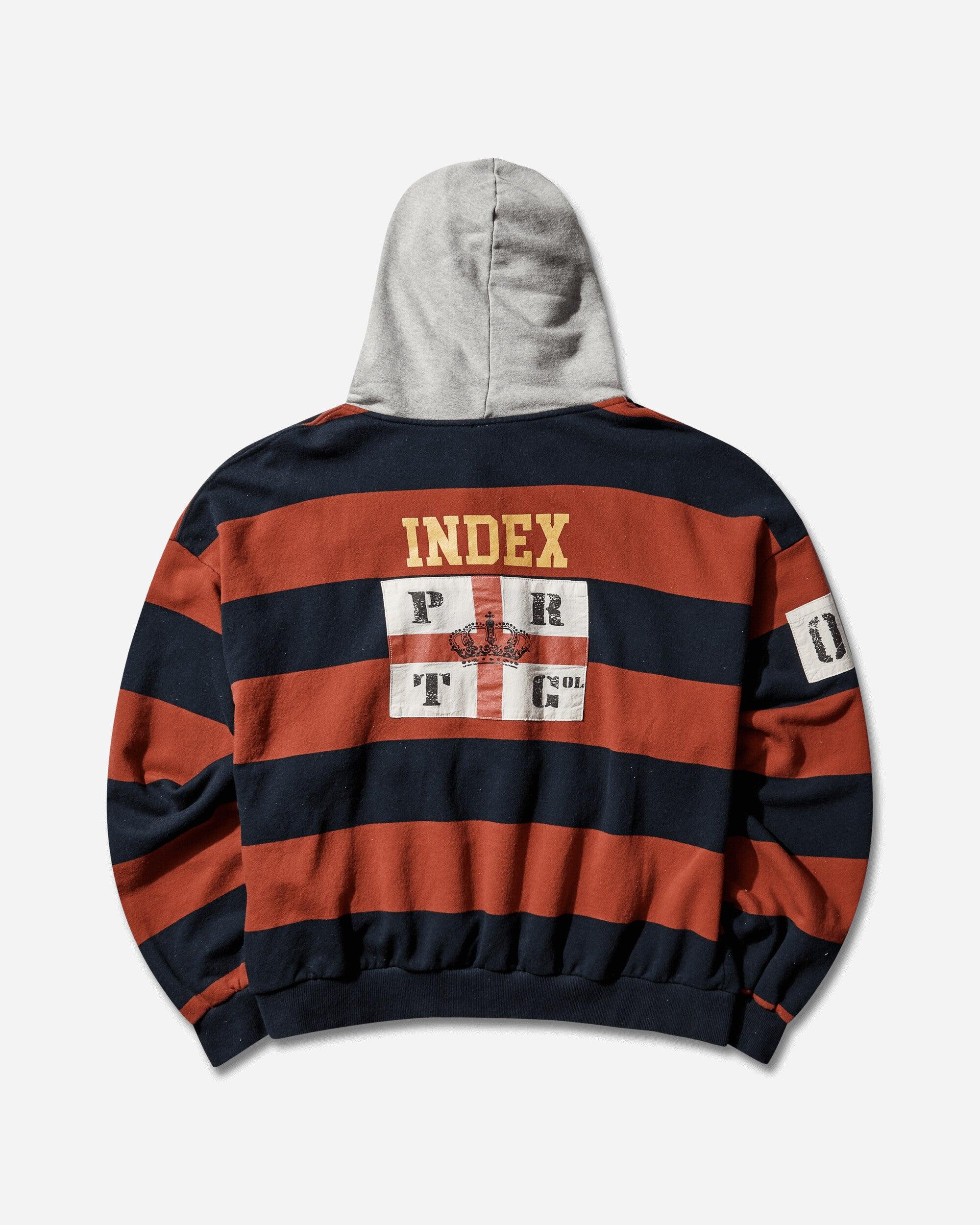 Protocol Index Men S Stripe Polo Hoodie in Red for Men | Lyst
