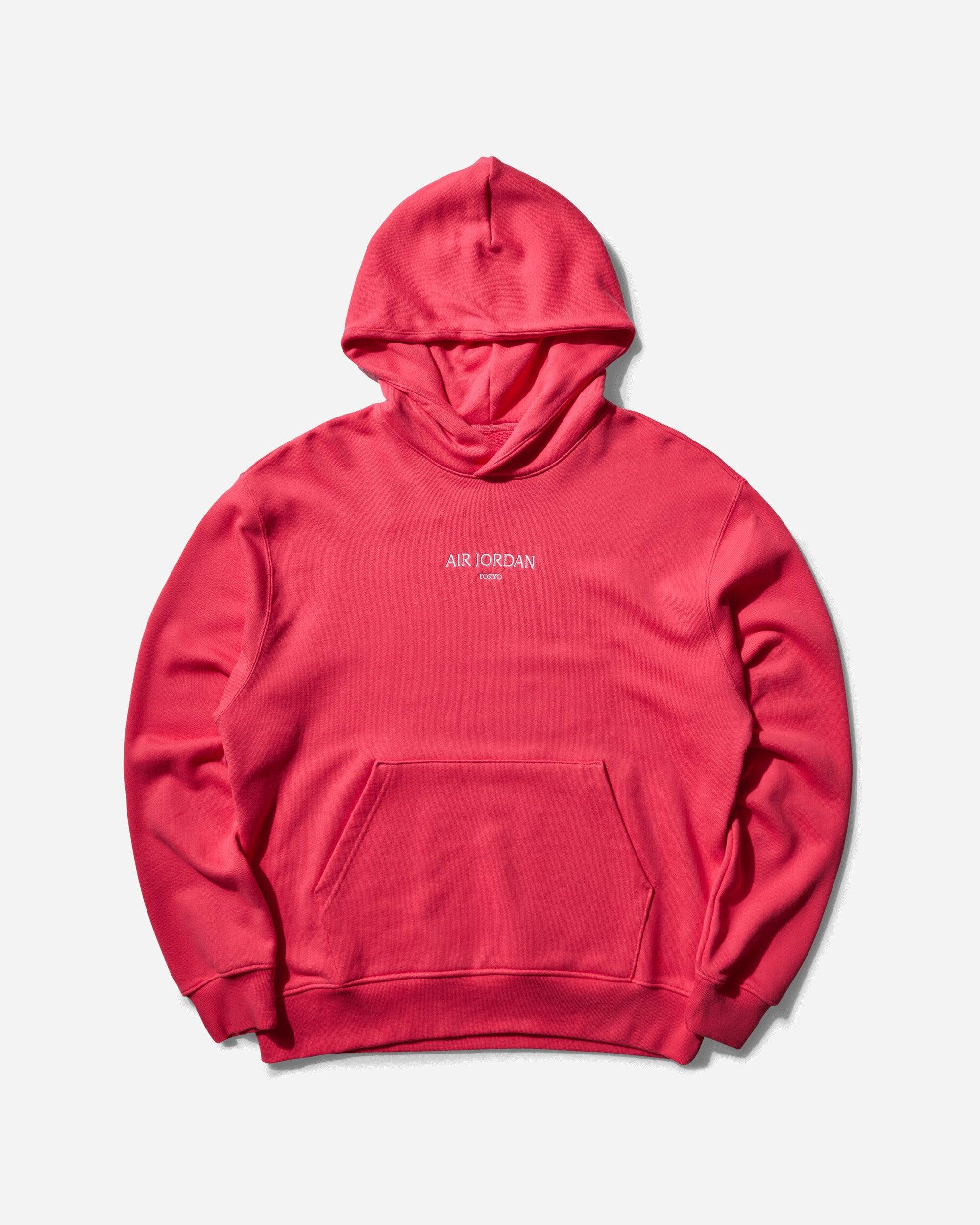 Nike Air Jordan Tokyo Fleece Pullover Hoodie Aster in Red