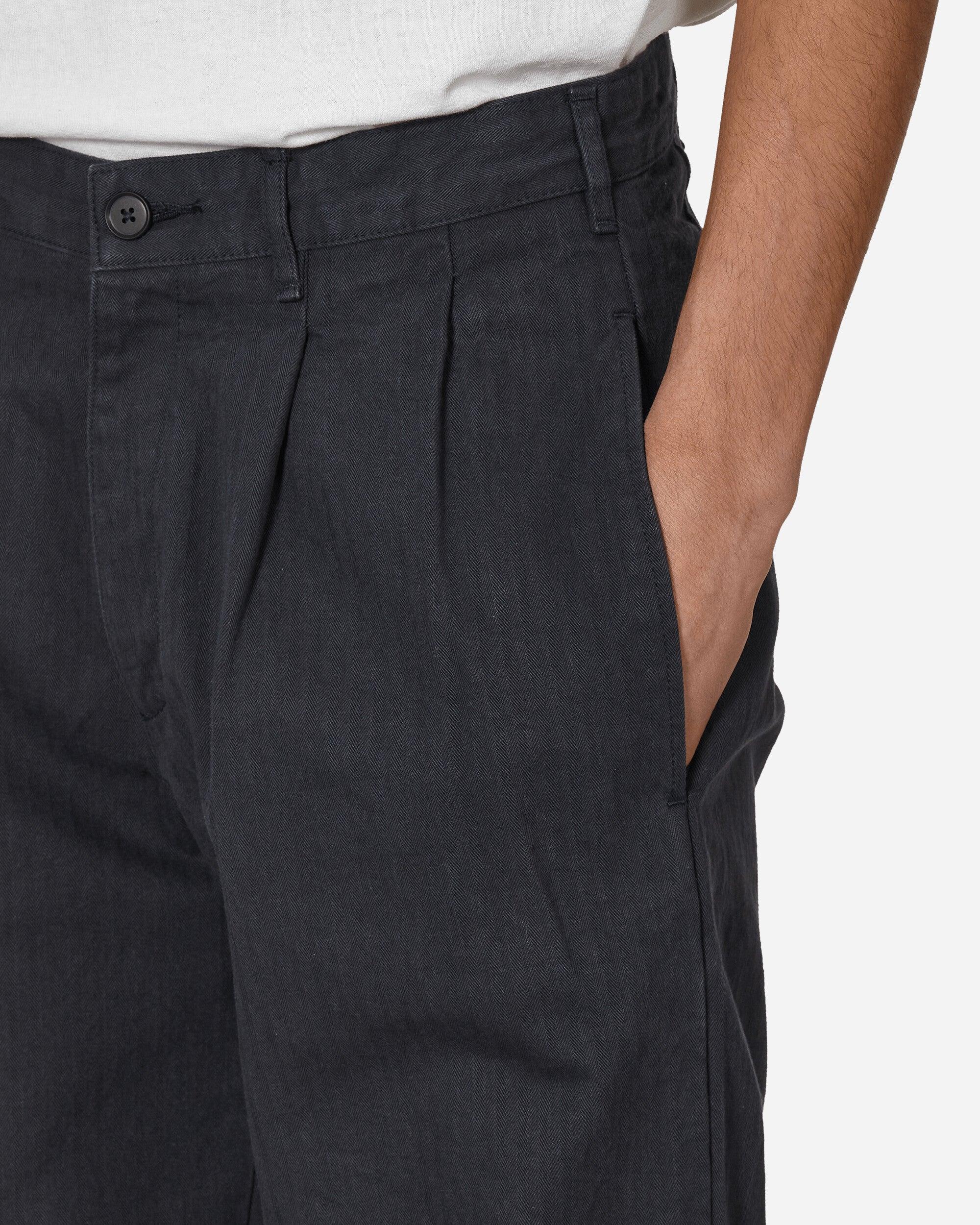 Noah Double-Pleat Herringbone Pant in Blue for Men | Lyst