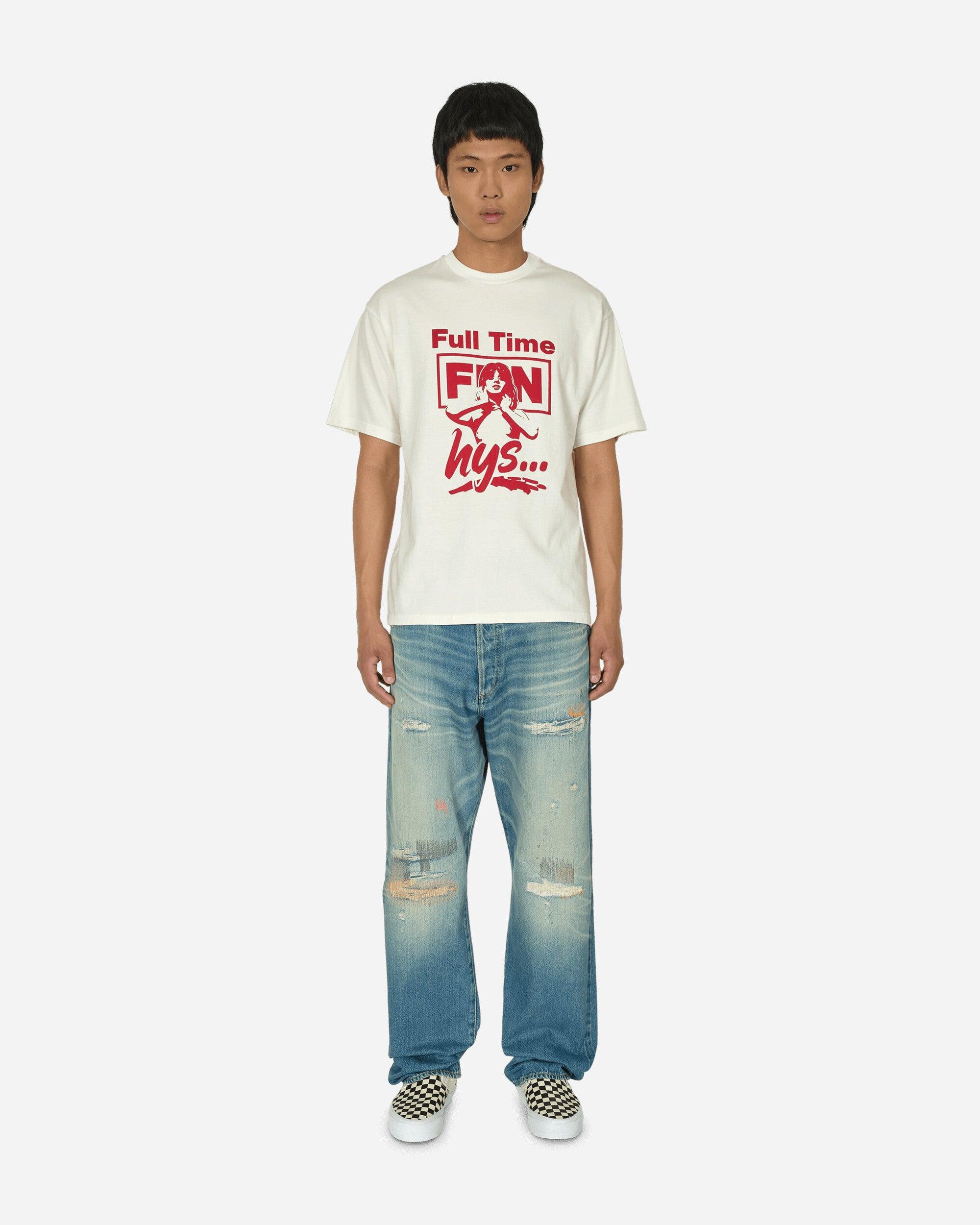 hysteric glamour Tシャツ　FULL TIME FUN Hysteric Glamour Full Time Fun T-Shirt Dirty in White for