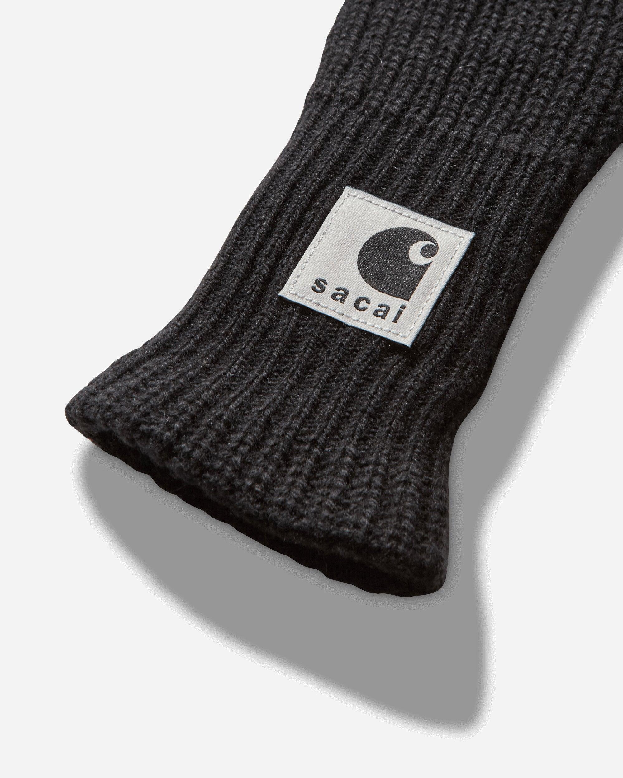 Sacai Carhartt Wip Wool Knit Gloves in Black for Men | Lyst