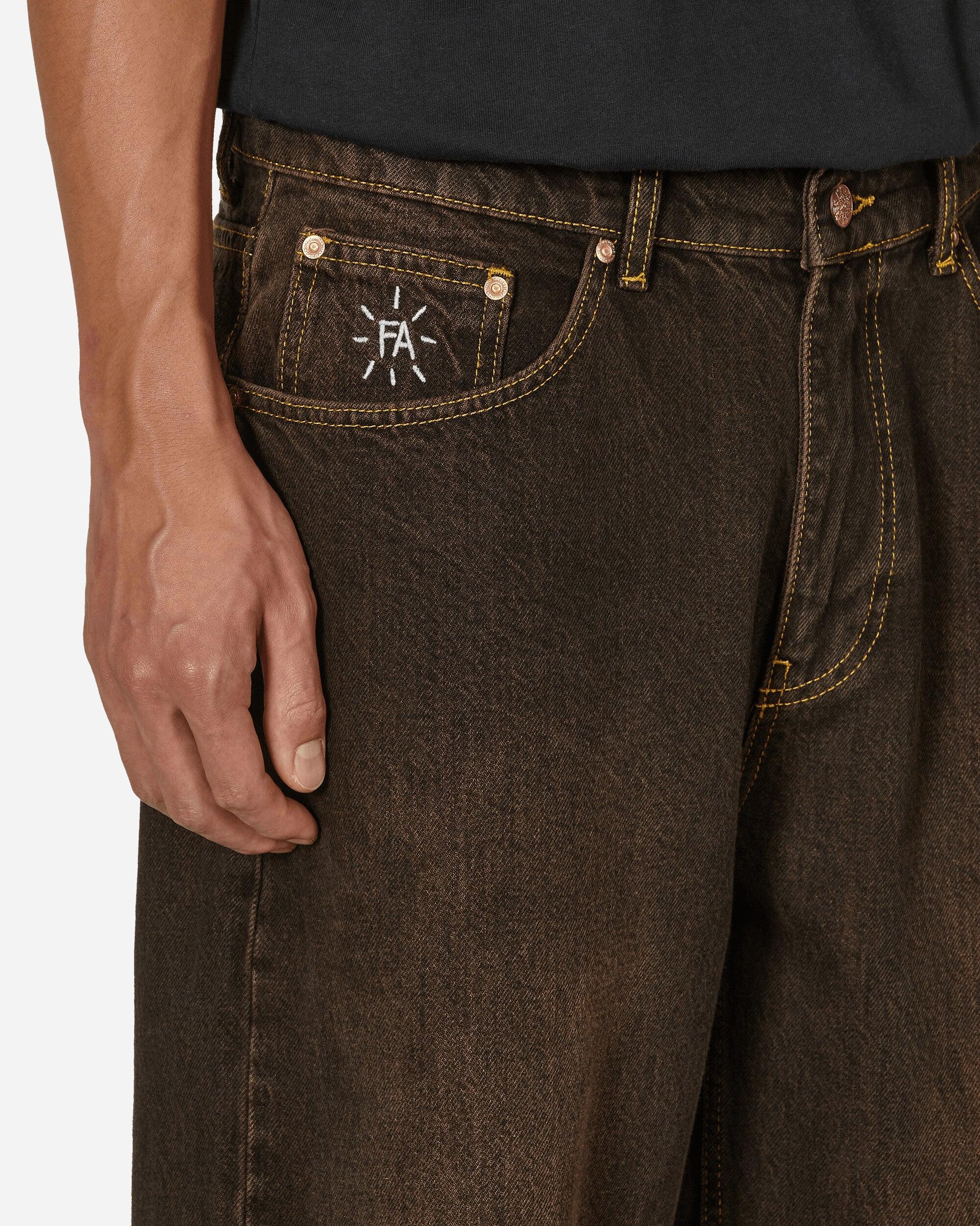 Fucking Awesome Fecke baggy Denim Pants Stone Washed in Green for