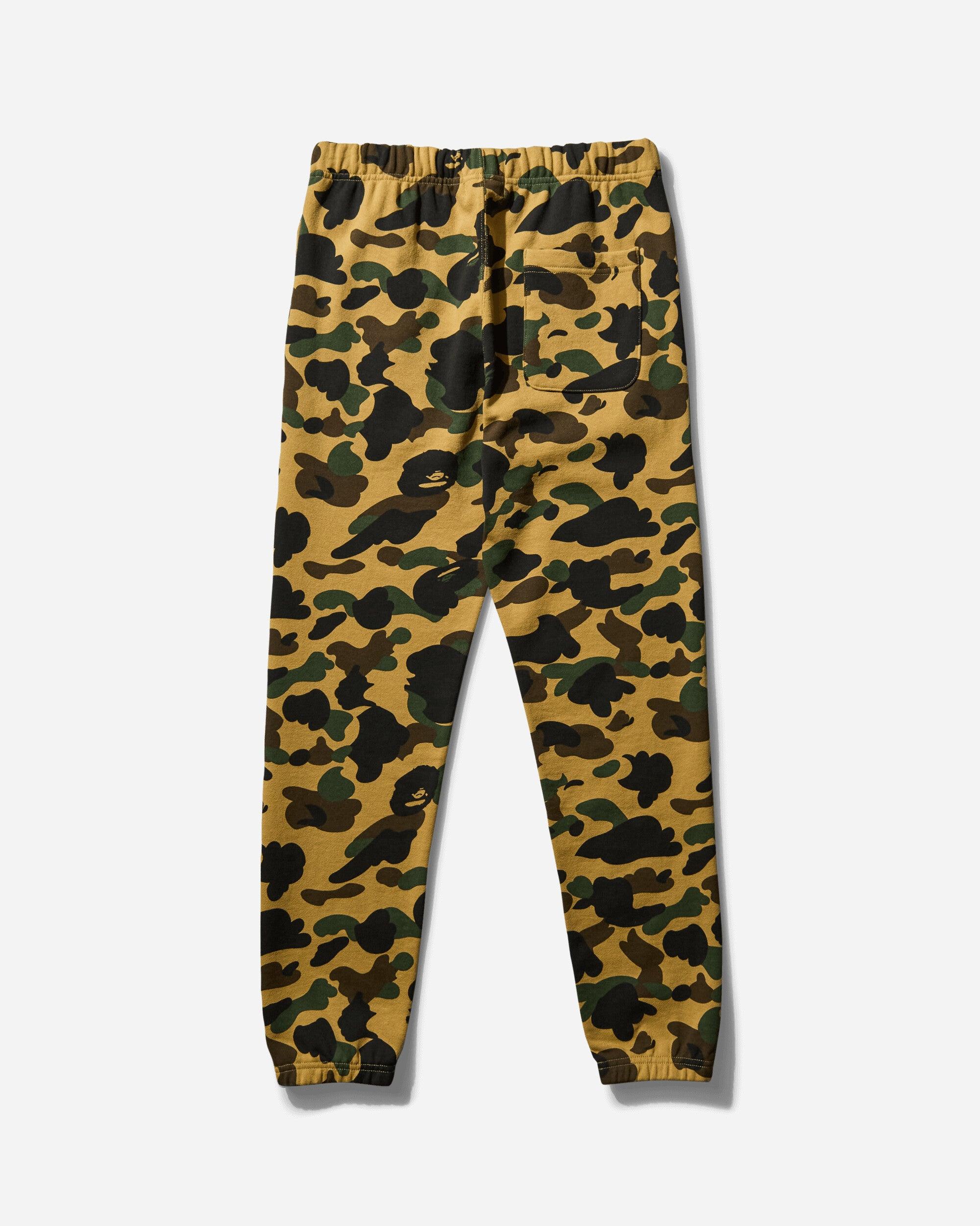 A Bathing Ape Men S 1st Camo Slim Sweatpants in Yellow for Men