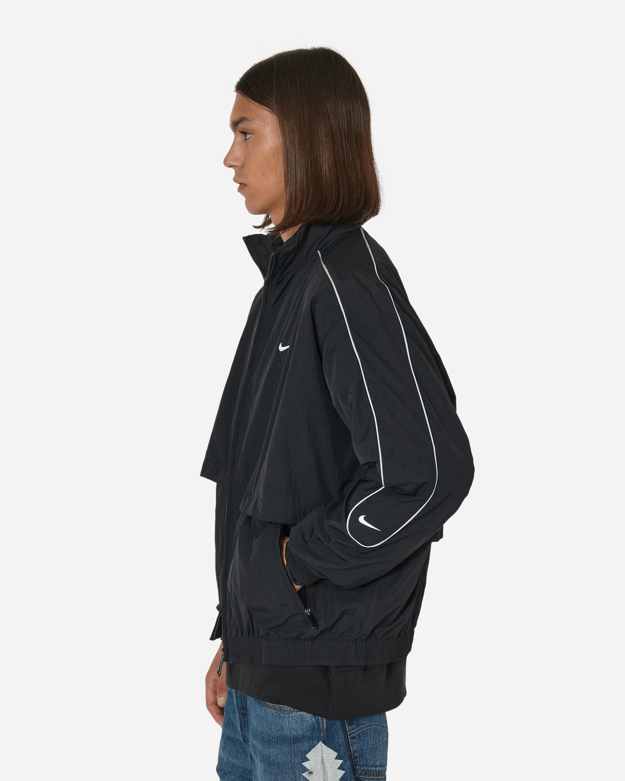 Nike Sportswear Solo Swoosh Woven Tracksuit Jacket in Black for