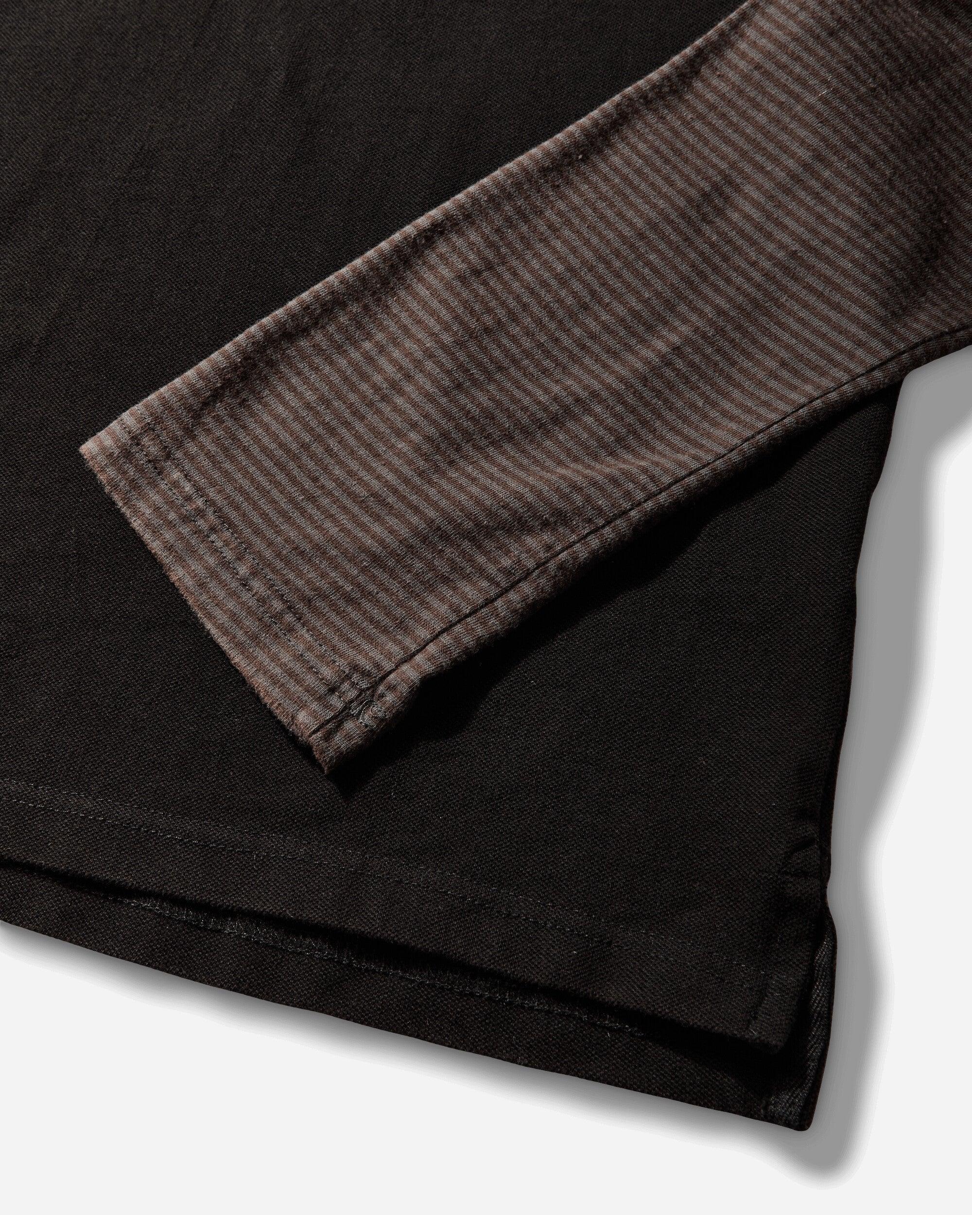 Protocol Index Fur Collar Layered Polo T-Shirt in Black for Men | Lyst