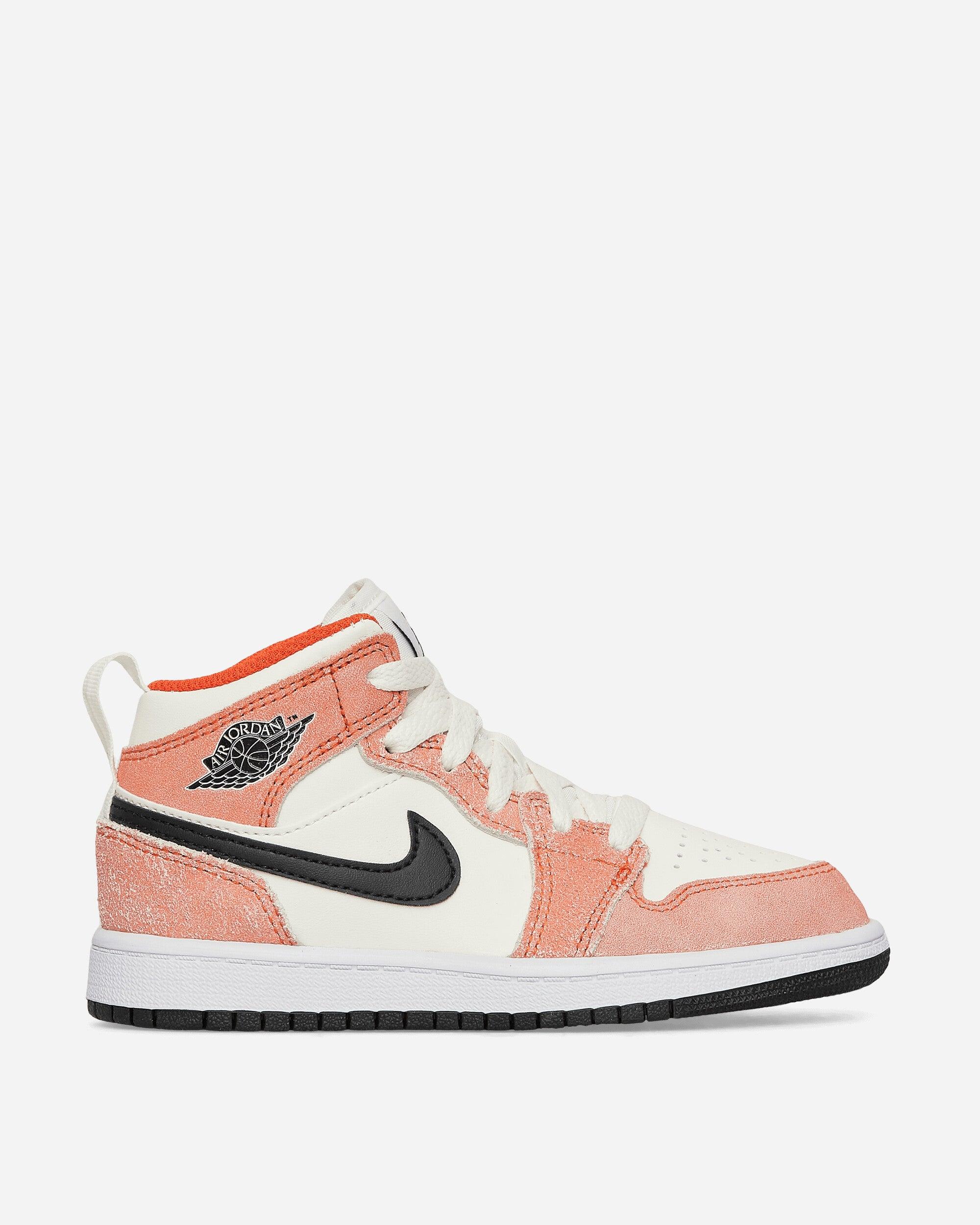 Nike Air Jordan 1 Mid (ps) Sneakers Team Orange in White | Lyst