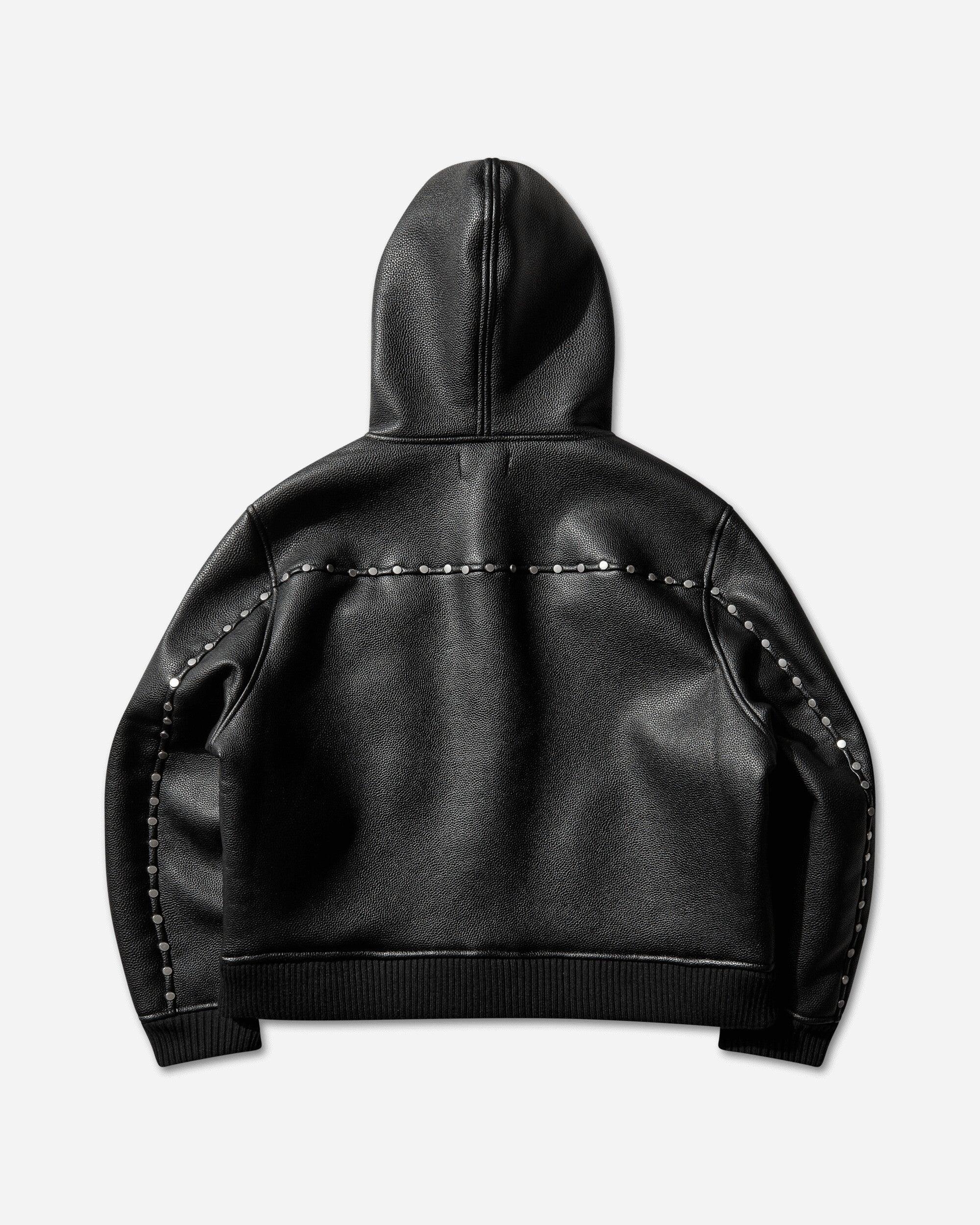 AFB Hooded Studded Bomber in Black for Men | Lyst UK