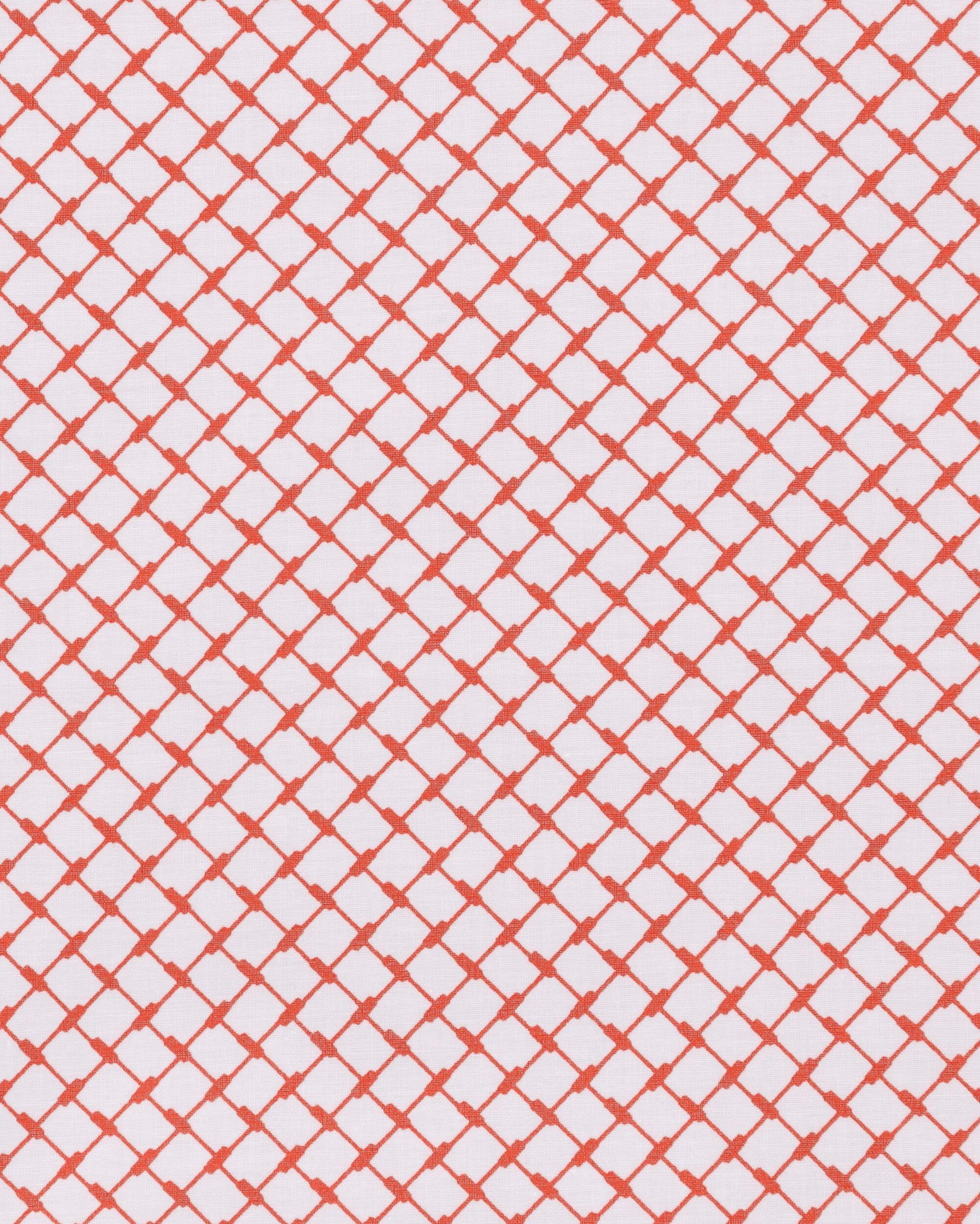Neighborhood Shemagh Pattern Bandana / Red in Pink for Men