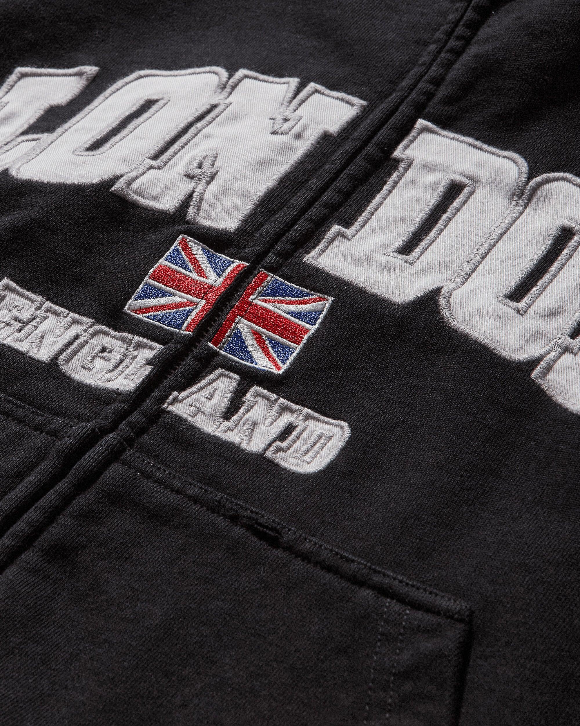 PROJECT G/R Men S Reconstructed Folded Zip Hoodie Washed in Black