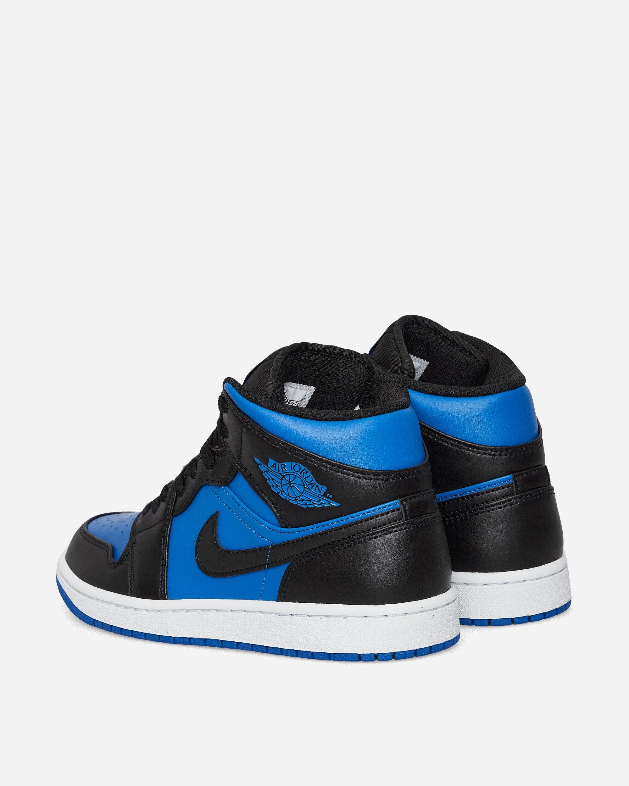 Nike Air Jordan 1 Mid Sneakers Black / Royal Blue for Men | Lyst